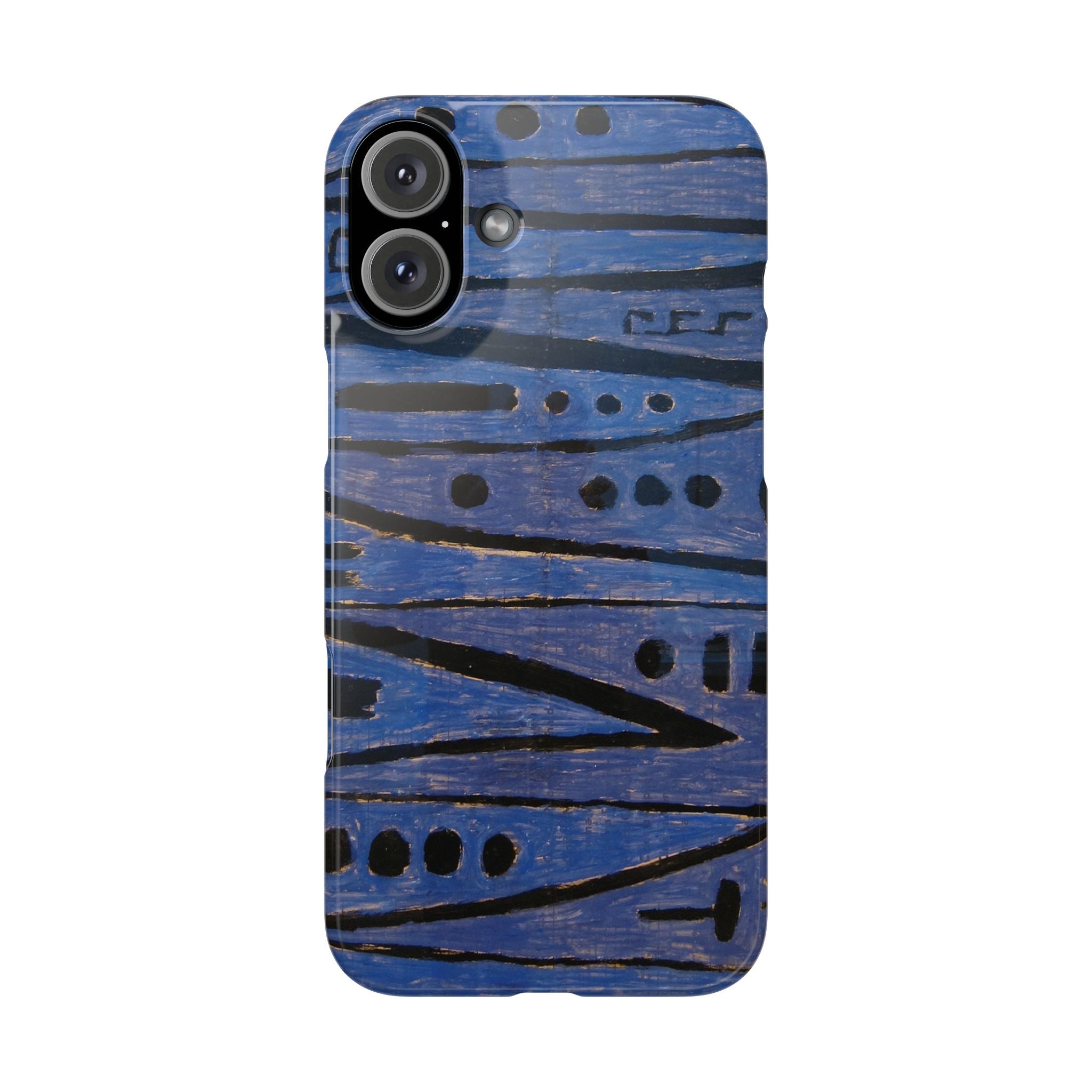 Heroic strokes of the bow by Paul Klee - iPhone Slim Case