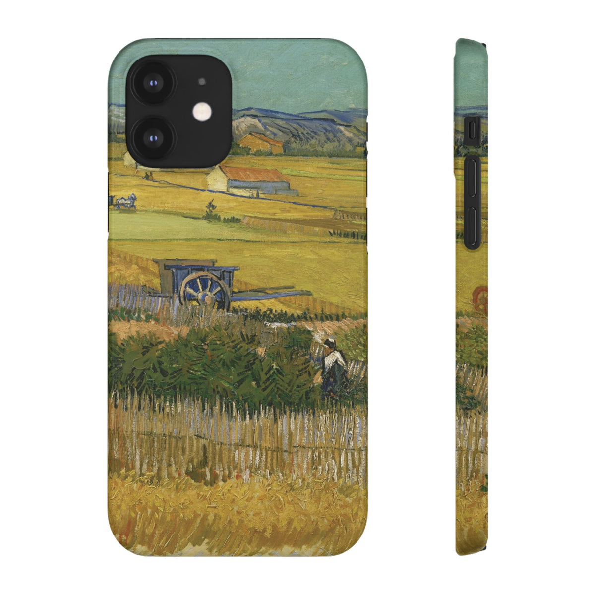 Harvest at La Crau by Vincent van Gogh - iPhone Slim Case