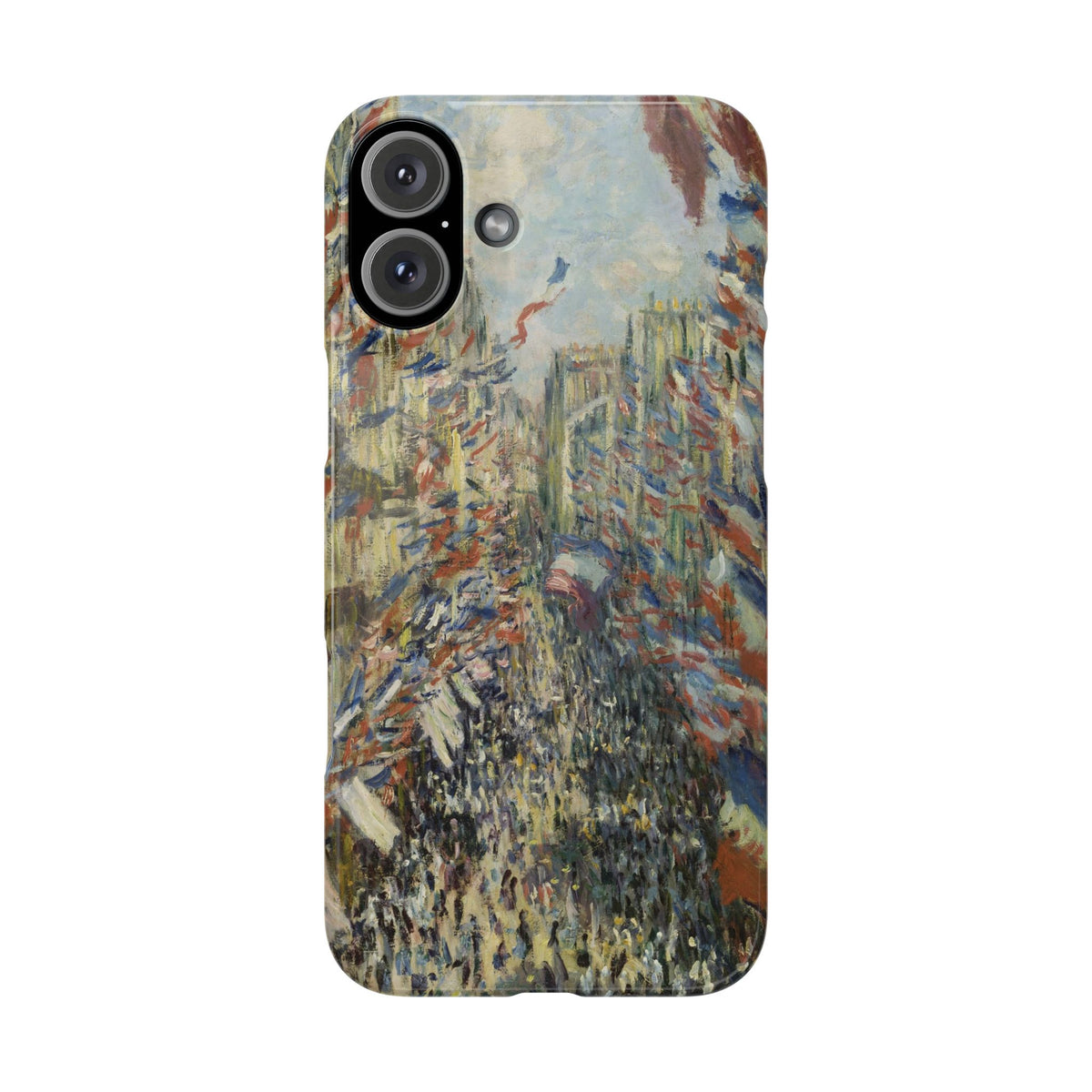 The Rue Montorgueil in Paris by Claude Monet - iPhone Slim Case