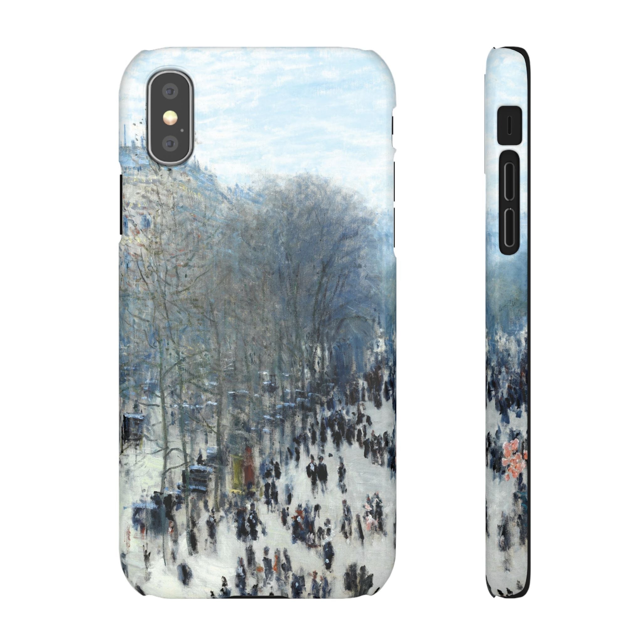 Boulevard des Capucines by Claude Monet - iPhone Slim Case