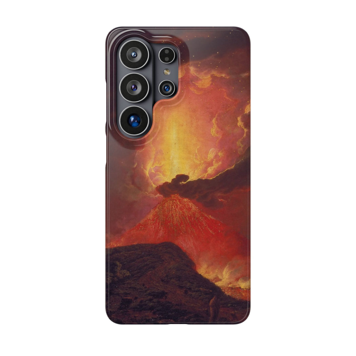Vesuvius in Eruption by Joseph Wright of Derby - Samsung Slim Case