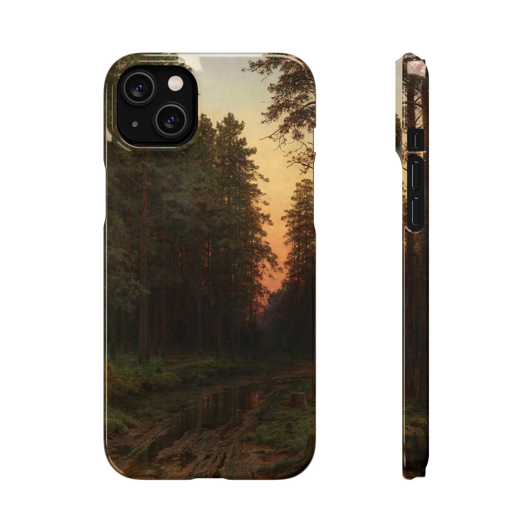 Evening Glow by Ivan Ivanovich Shishkin - iPhone Slim Case