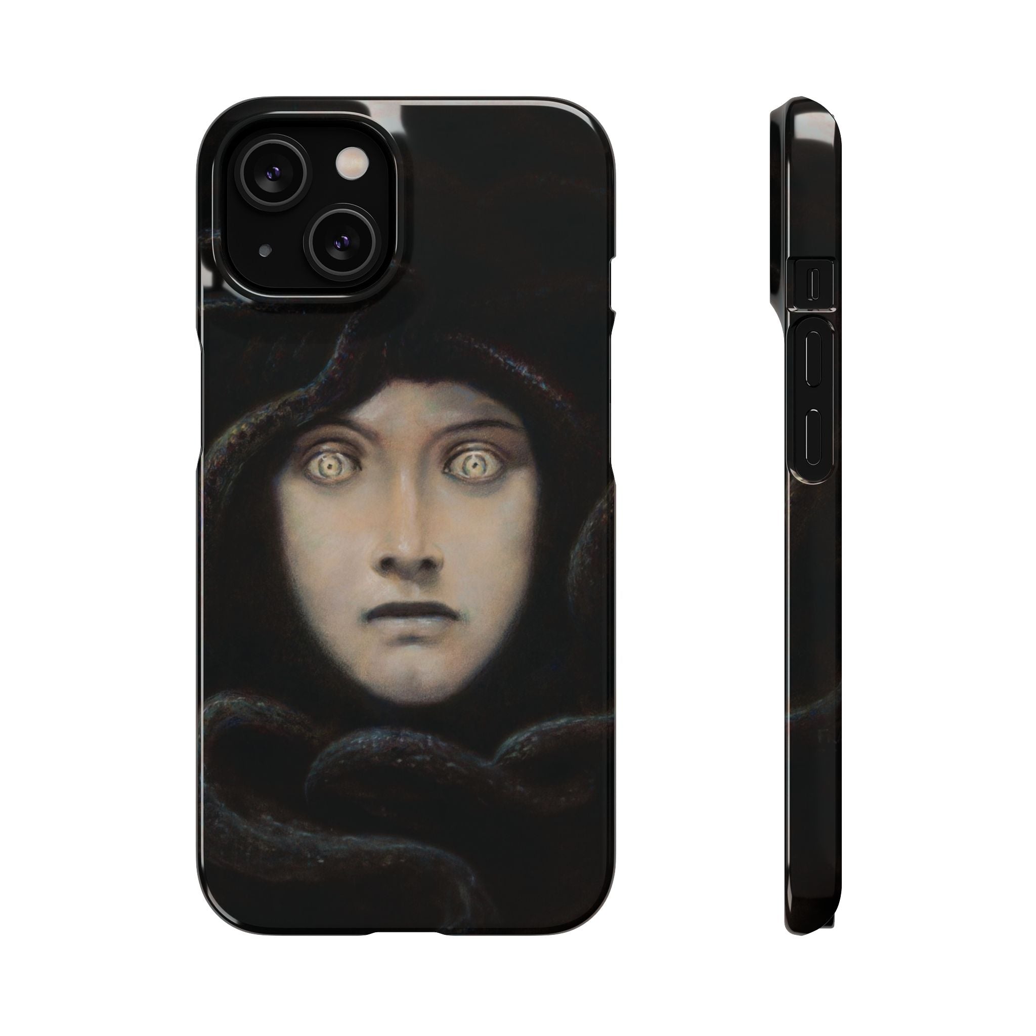 Head of Medusa by Franz von Stuck - iPhone Slim Case