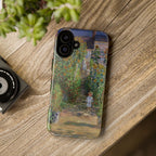 Monets Garden at Vetheuil by Claude Monet - iPhone Tough Case