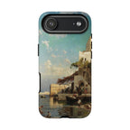 Incontro serale dei pescatori di Hermann Corrodi - Cover rigida per iPhone