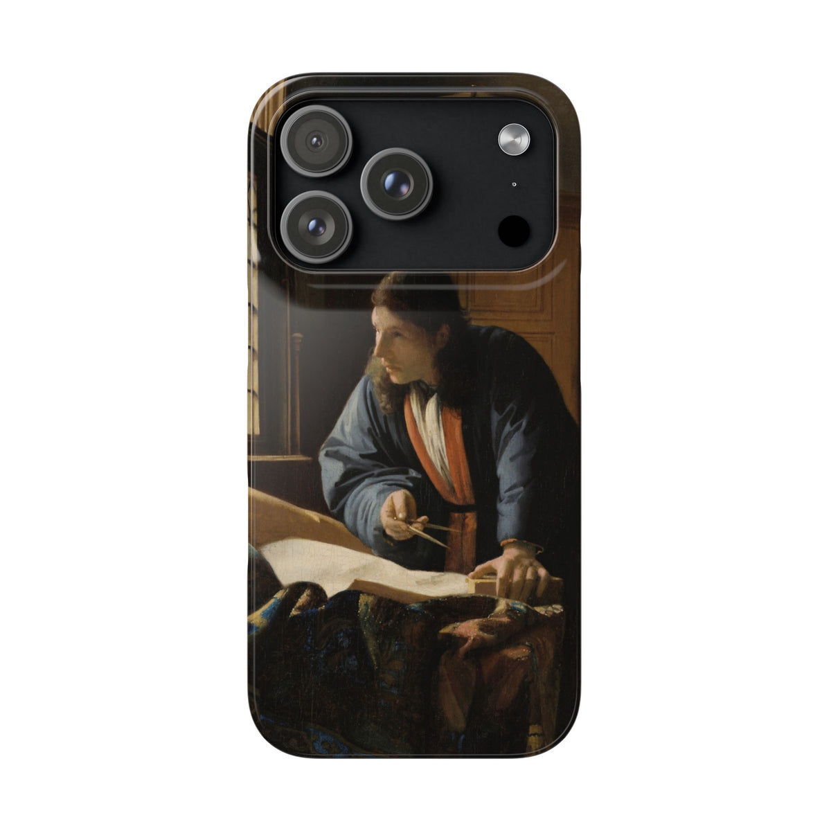 The Geographer by Johannes Vermeer - iPhone Slim Case