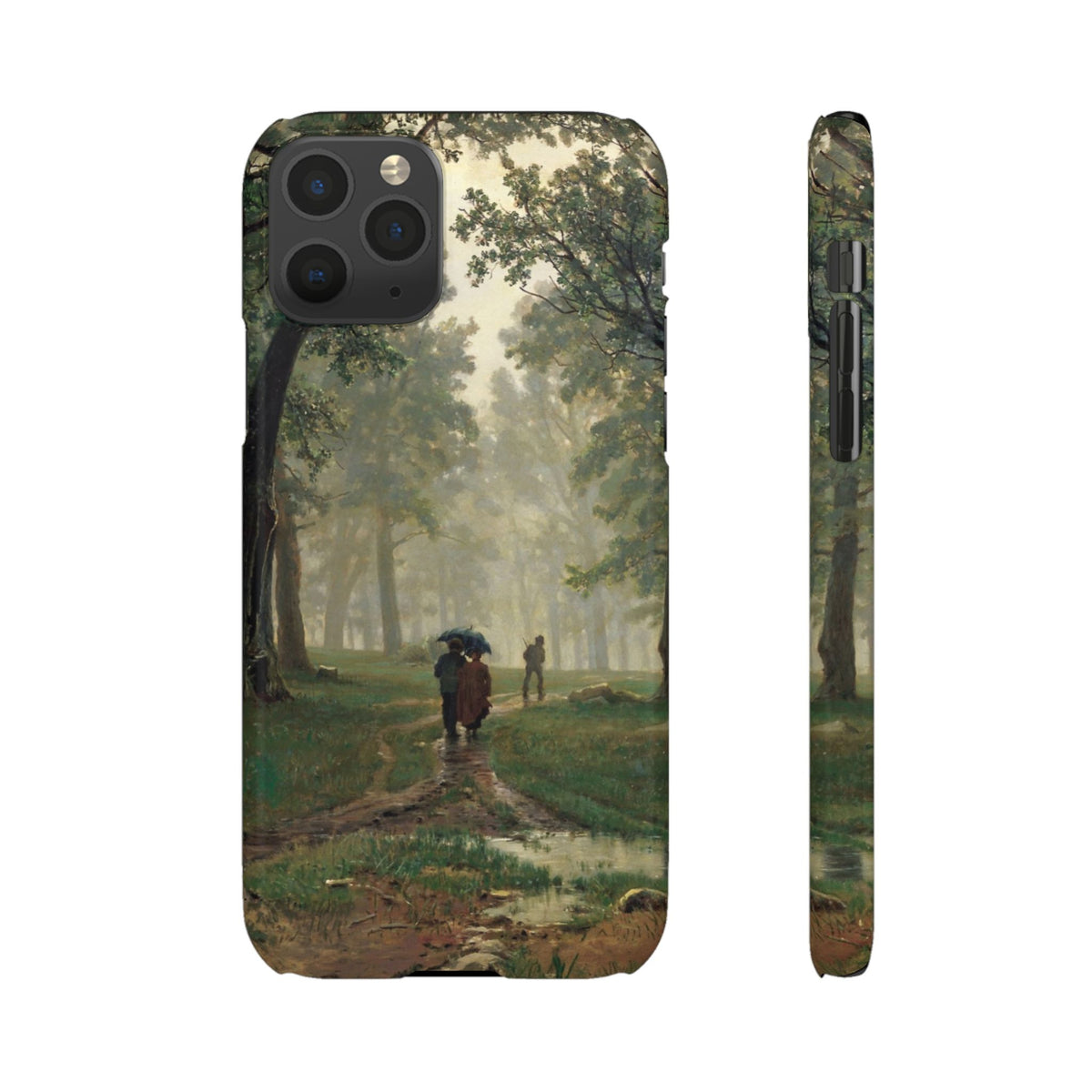 Rain in an Oak Forest by Ivan Ivanovich Shishkin - iPhone Slim Case