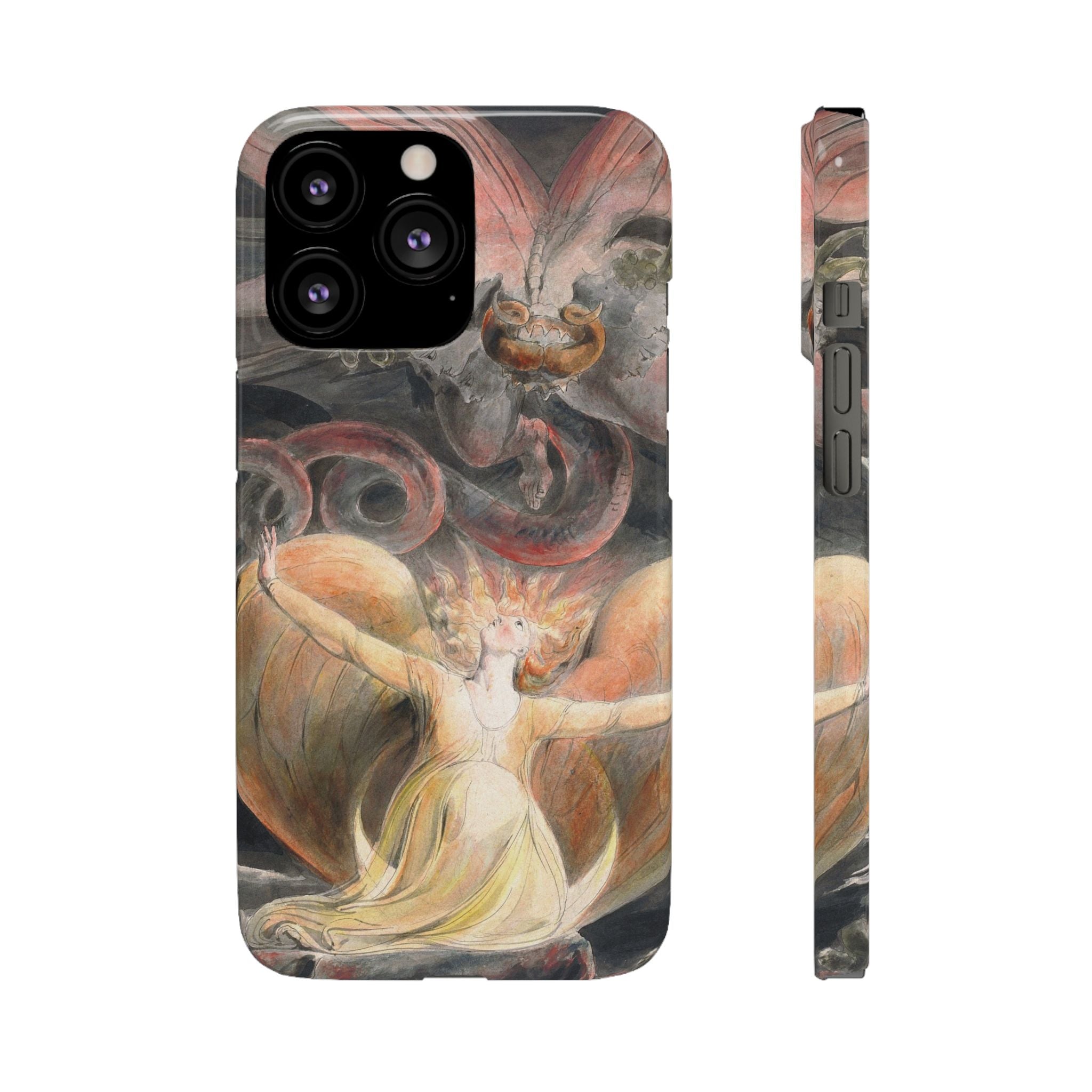The Great Red Dragon and the Woman Clothed with the Sun by William Blake - iPhone Slim Case