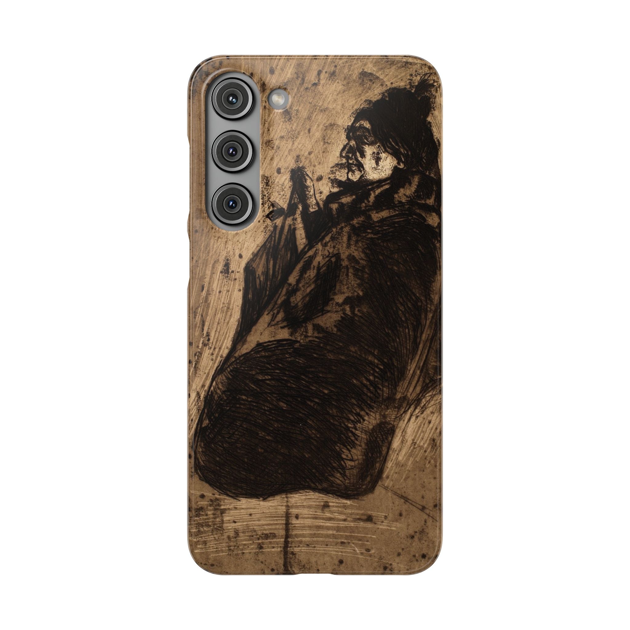 Old Woman by Edvard Munch - Samsung Slim Case