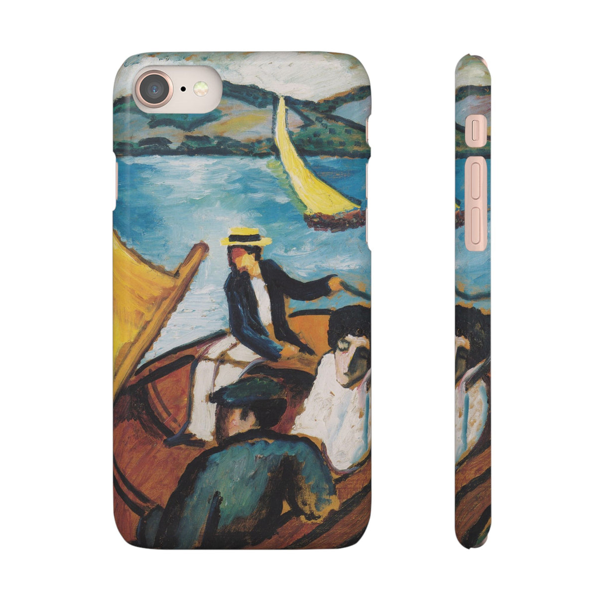 Sailing Boat on the Tegernsee by August Macke - iPhone Slim Case