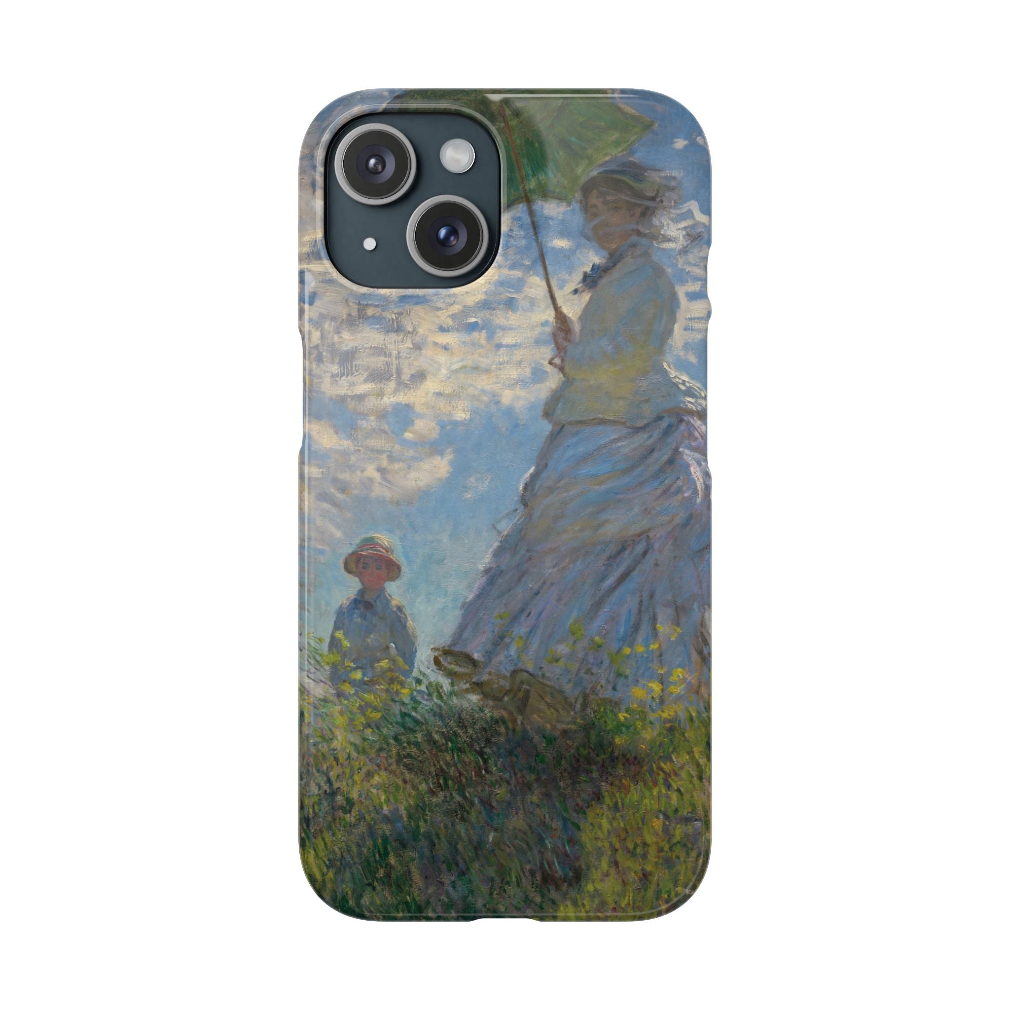 Madame Monet and Her Son by Claude Monet - iPhone Slim Case
