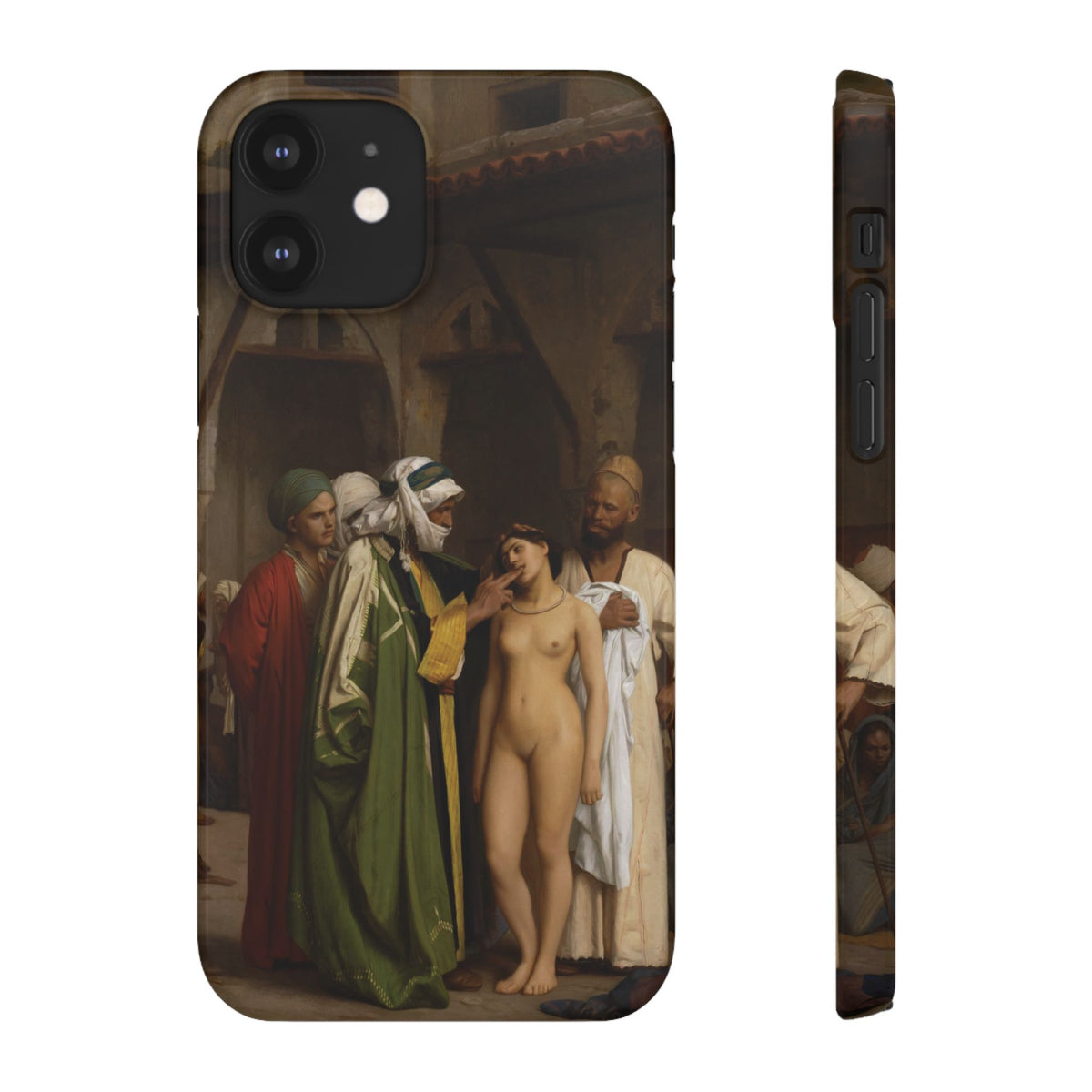 Le Marche d'esclaves by Jean-Leon Gerome - iPhone Slim Case