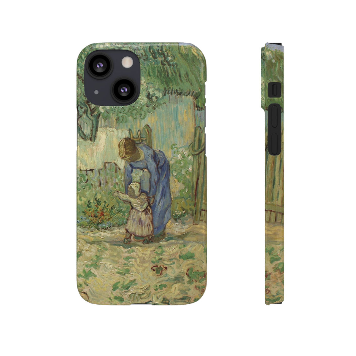 First Steps after Millet by Vincent van Gogh - iPhone Slim Case