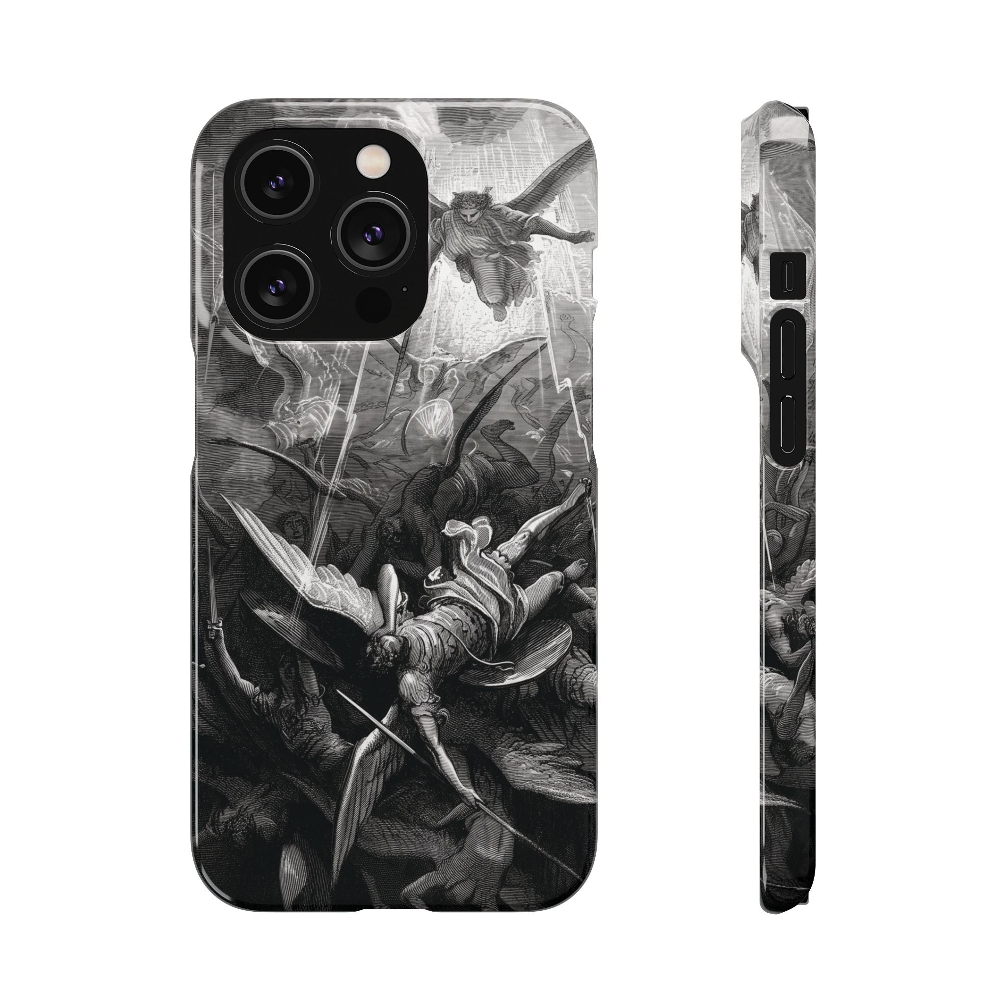 Paradise Lost | The Battle in Heaven by Gustave Doré - iPhone Slim Case