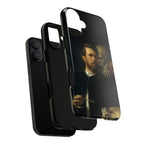 Self Portrait with Death Playing the Fiddle by Arnold Böcklin - iPhone Tough Case
