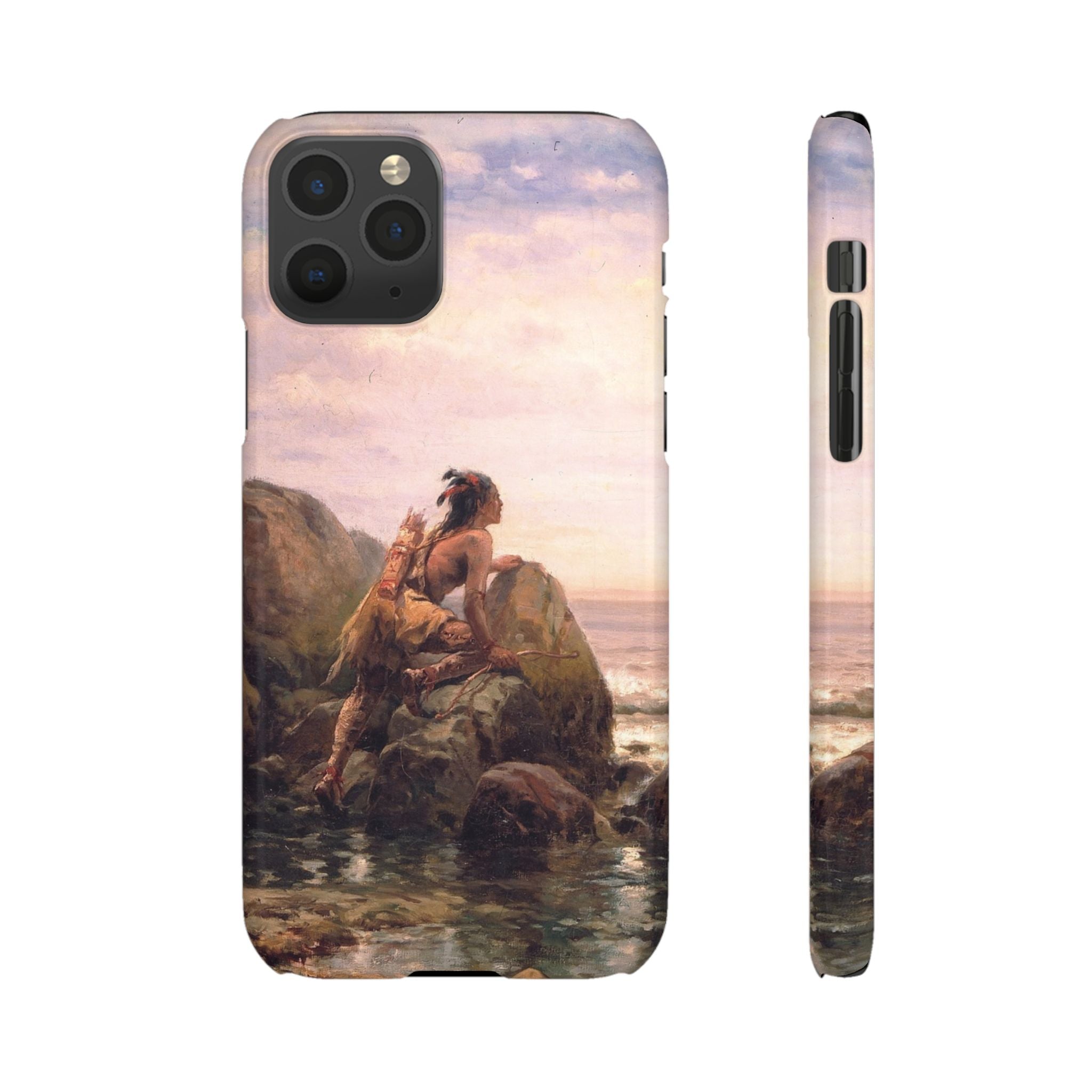 Henrik Hudson entering New York Harbor by Edward Moran - iPhone Slim Case