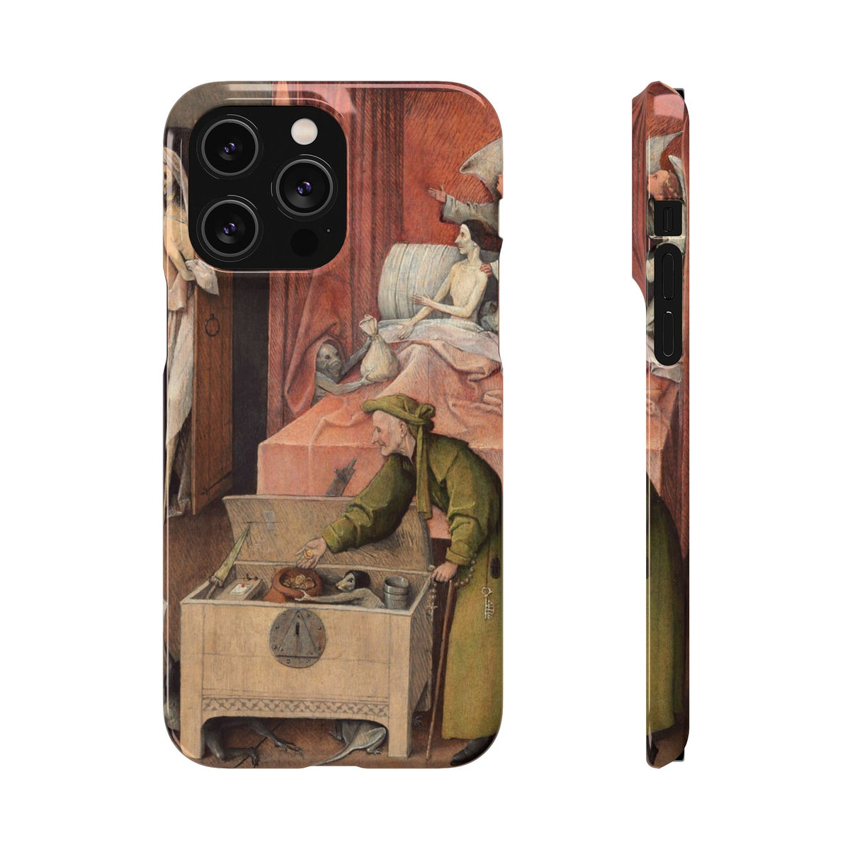 The Death of the Miser by Hieronymus Bosch - iPhone Slim Case