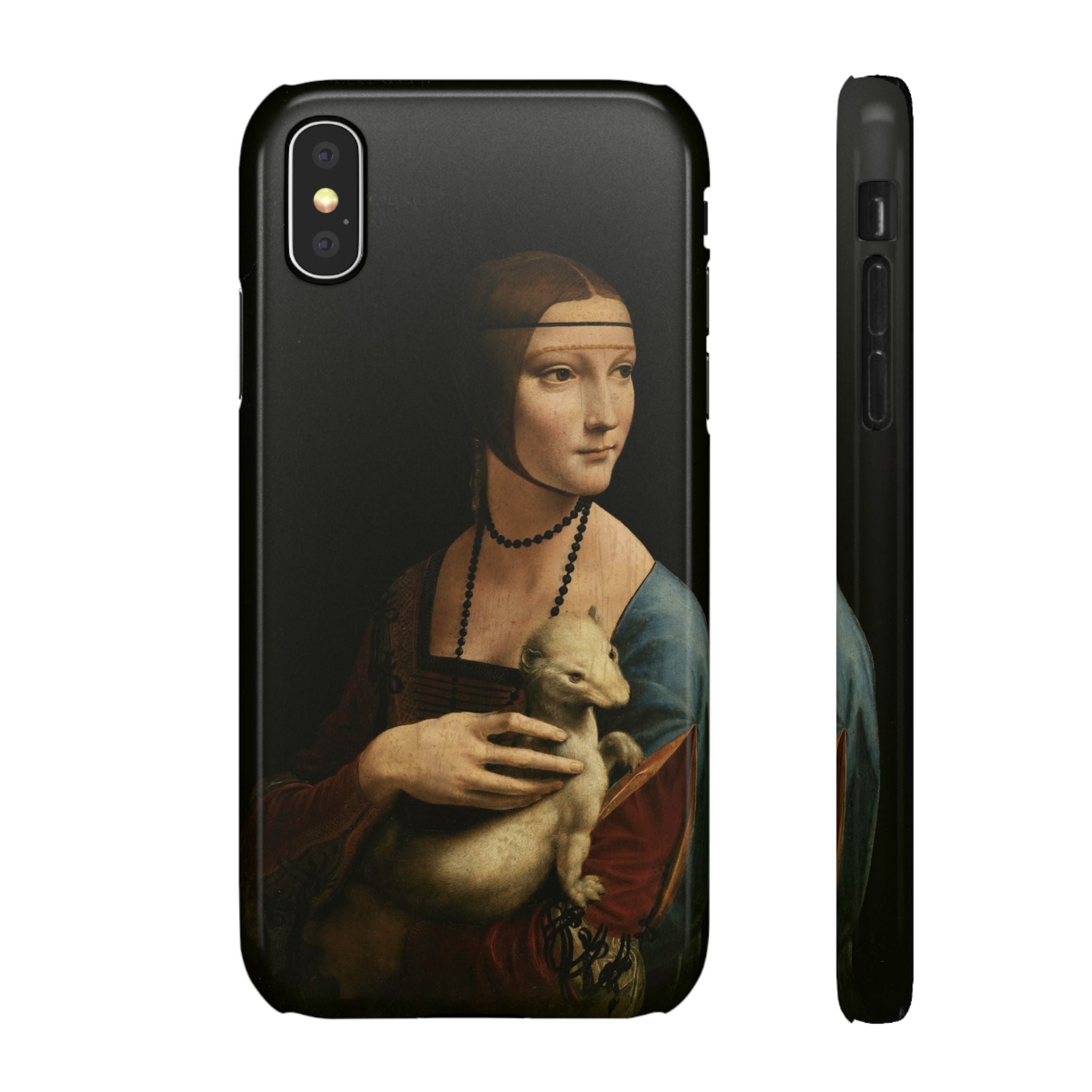 Lady with an Ermine by Leonardo da Vinci - iPhone Slim Case