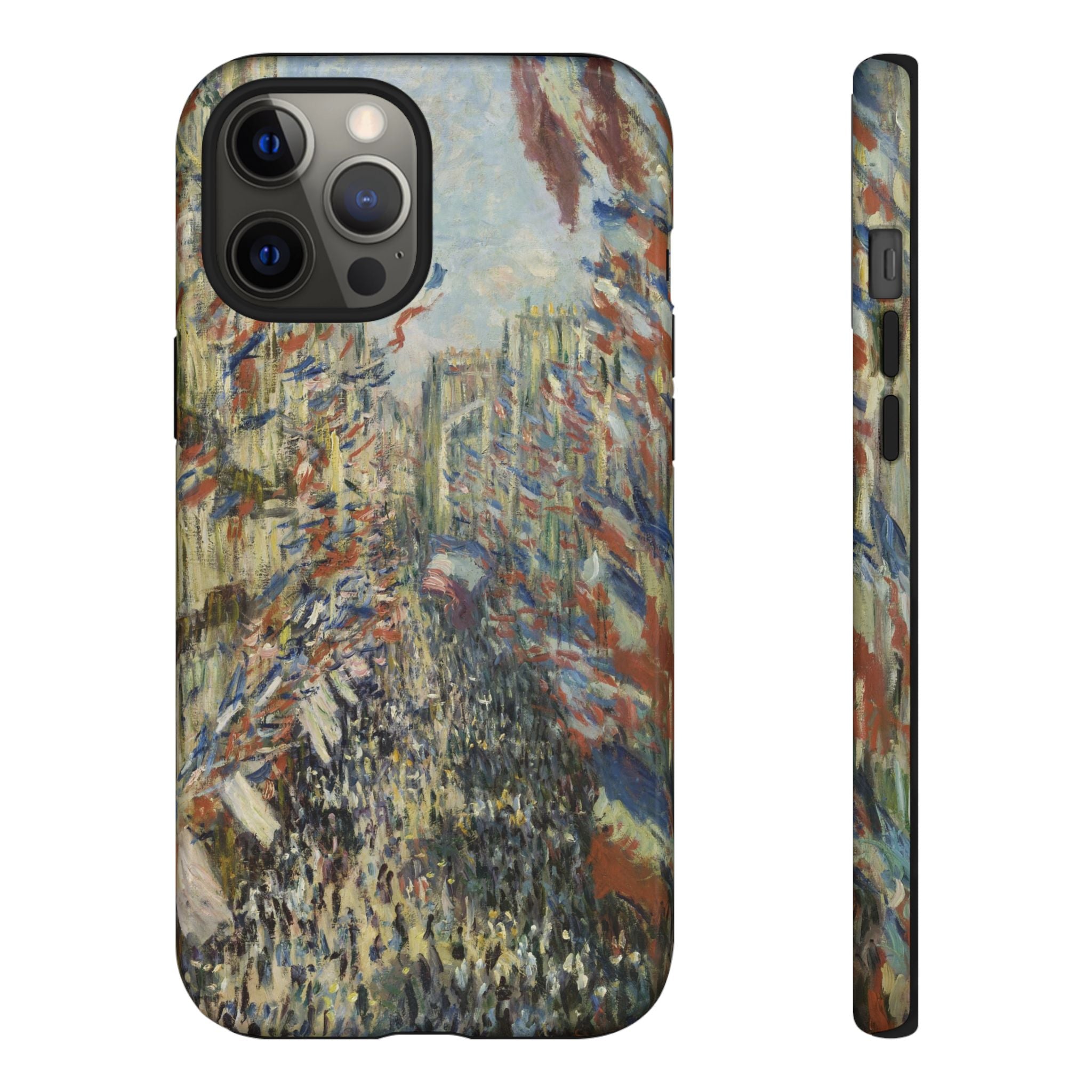 The Rue Montorgueil in Paris by Claude Monet - iPhone Tough Case