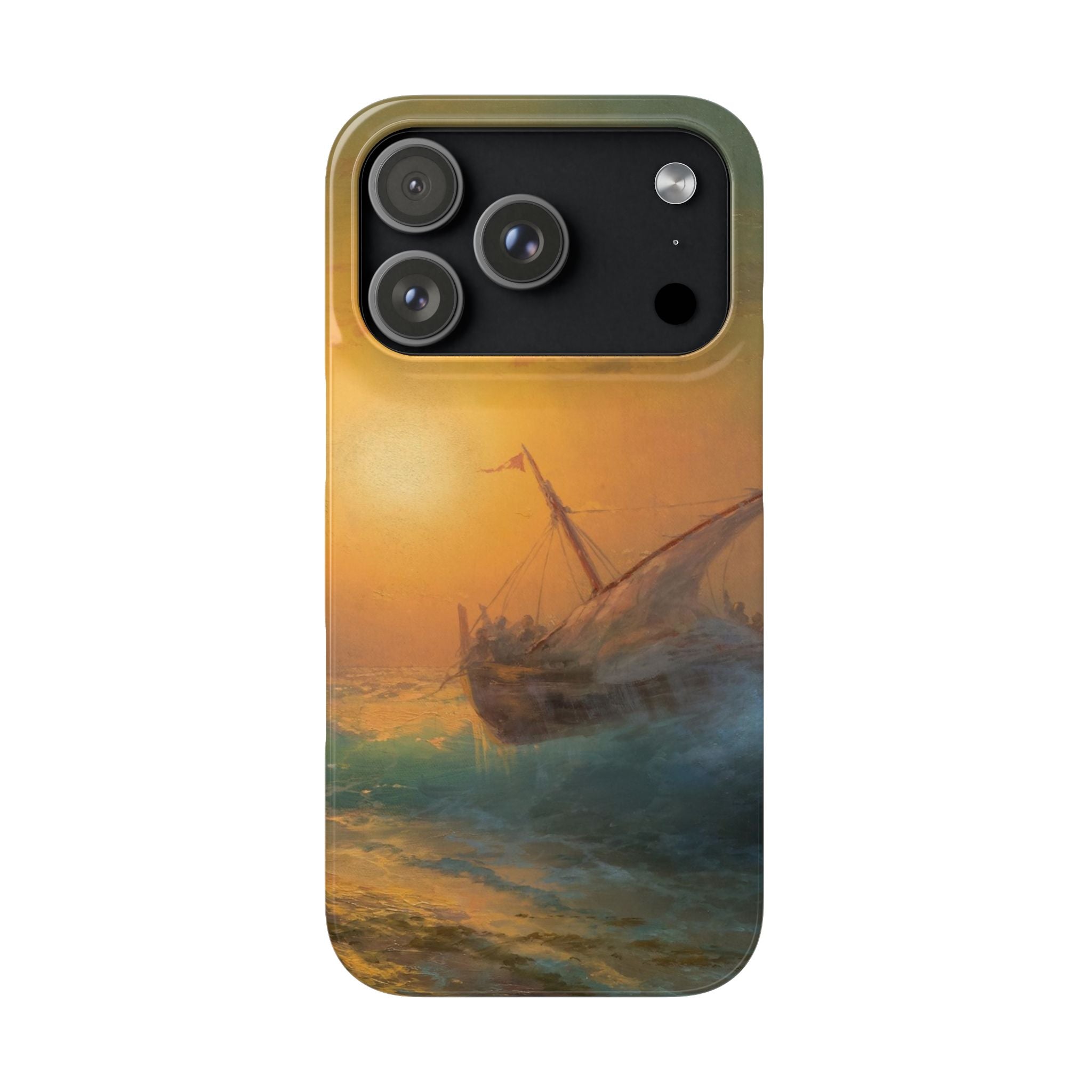 Stormy Sea at Sunset by Ivan Aivazovsky - iPhone Slim Case