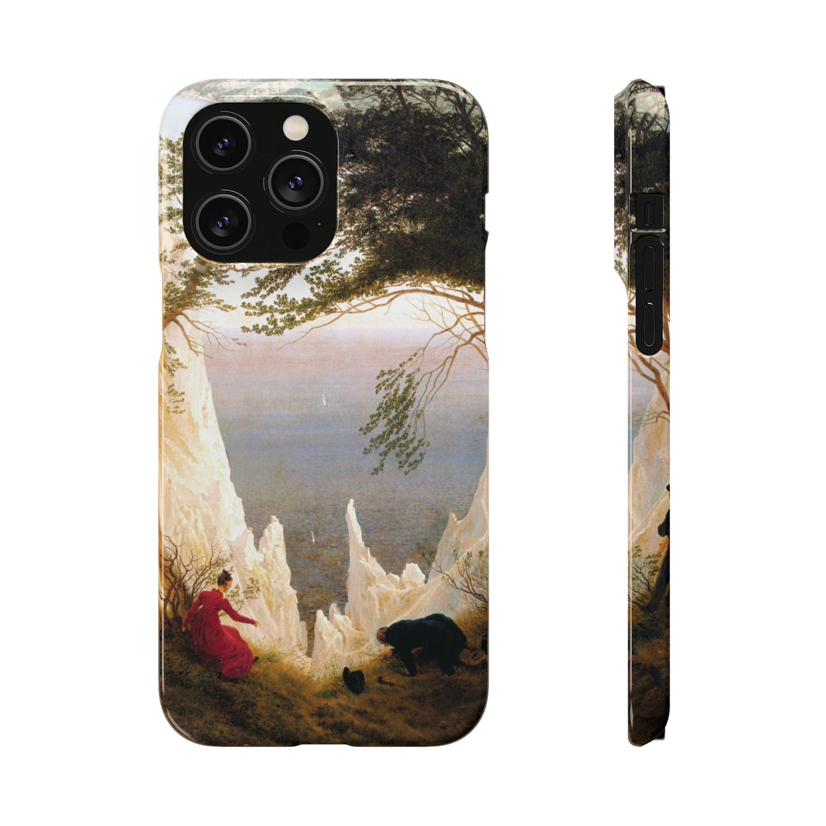Chalk Cliffs on Rügen by Caspar David Friedrich - iPhone Slim Case