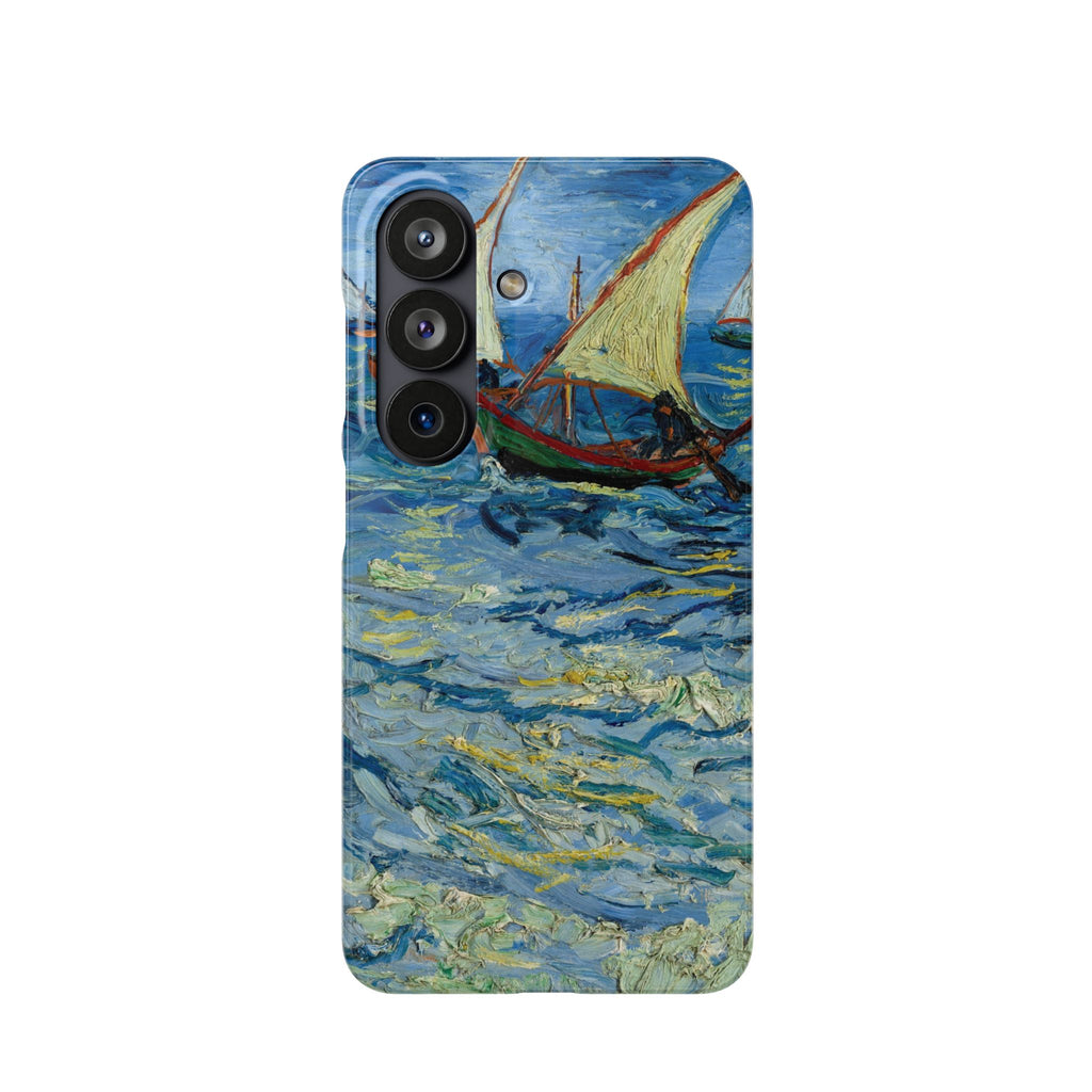 Fishing Boats at Sea by Vincent van Gogh - Samsung Slim Case