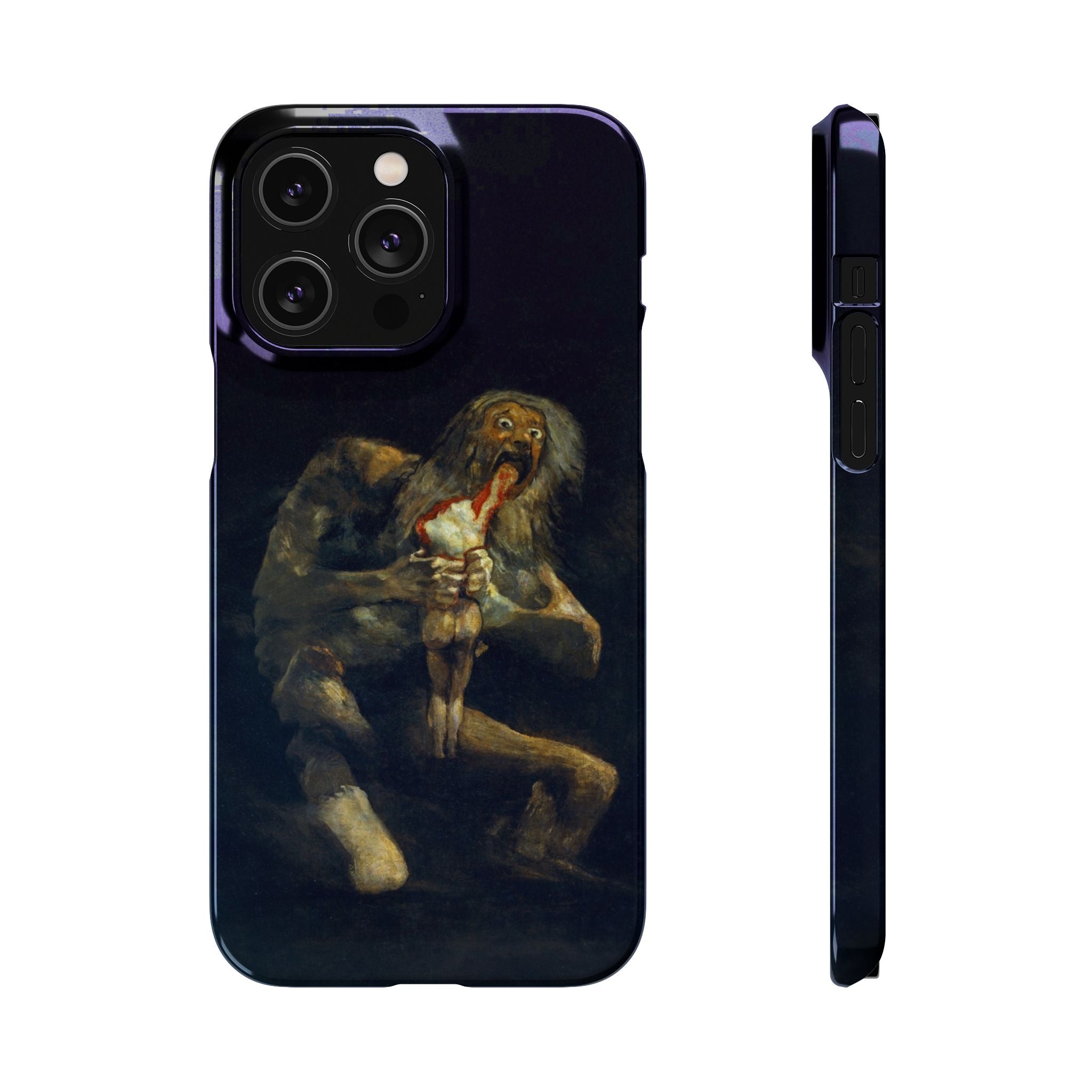 Saturn Devouring His Son by Goya - iPhone Slim Case