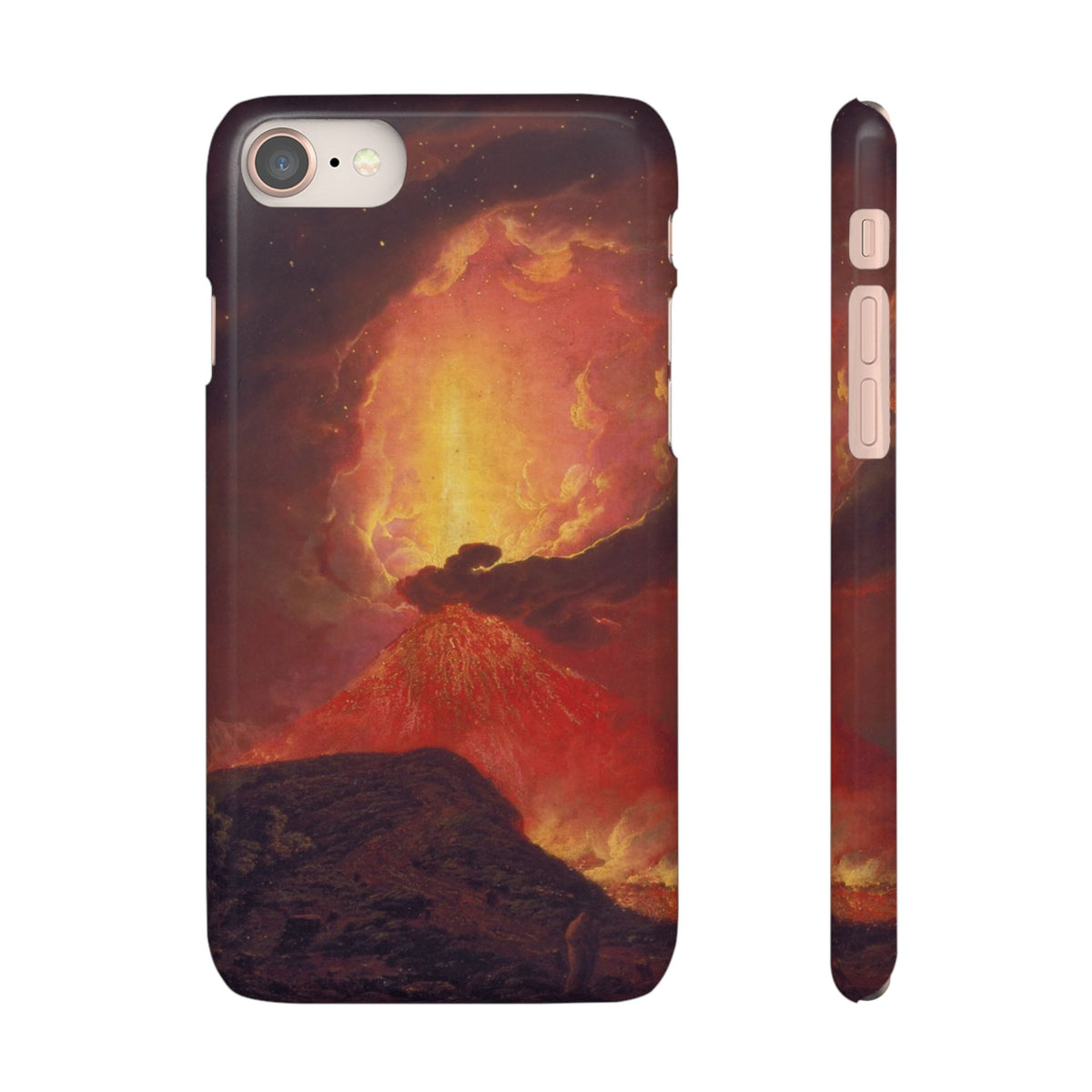 Vesuvius in Eruption by Joseph Wright of Derby - iPhone Slim Case