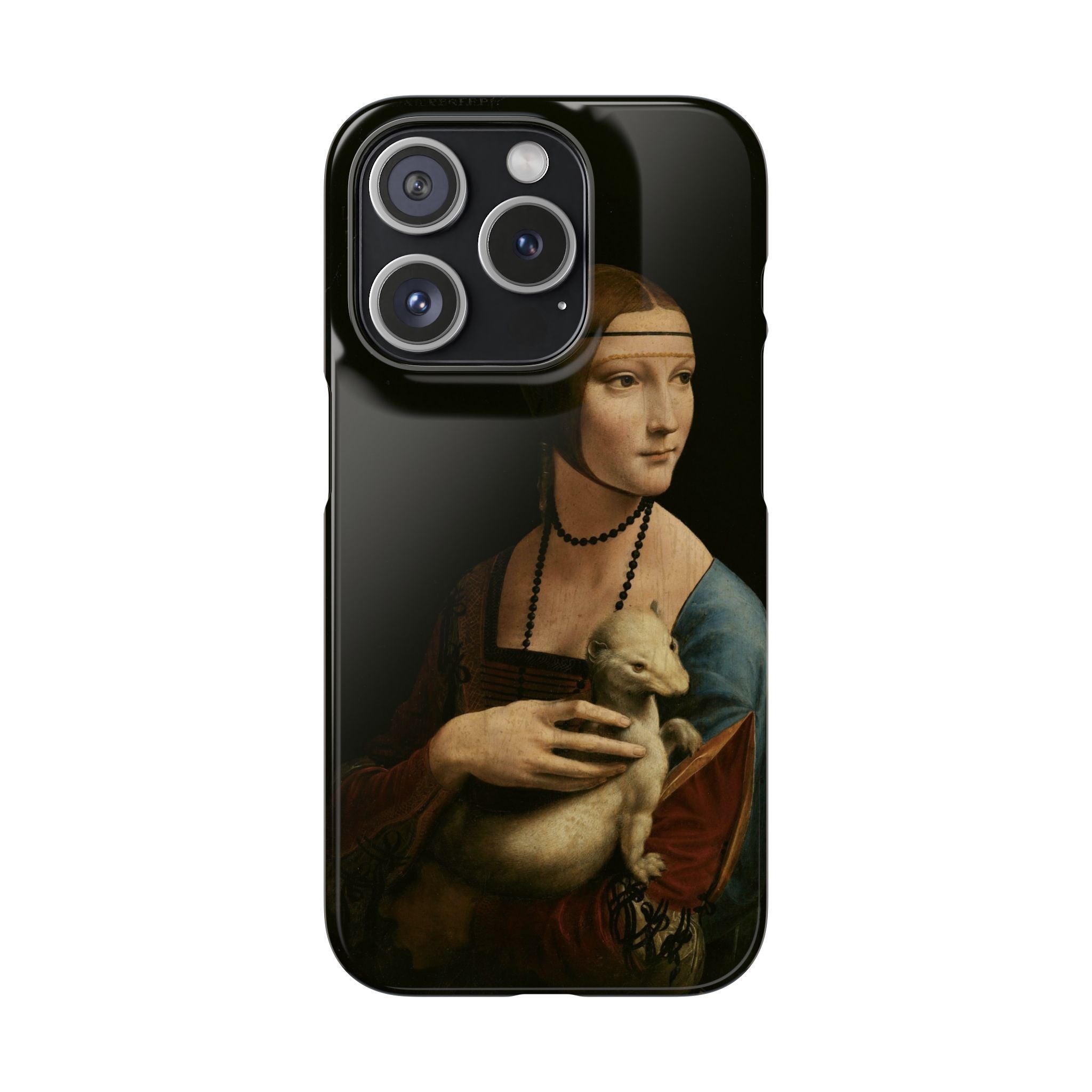 Lady with an Ermine by Leonardo da Vinci - iPhone Slim Case