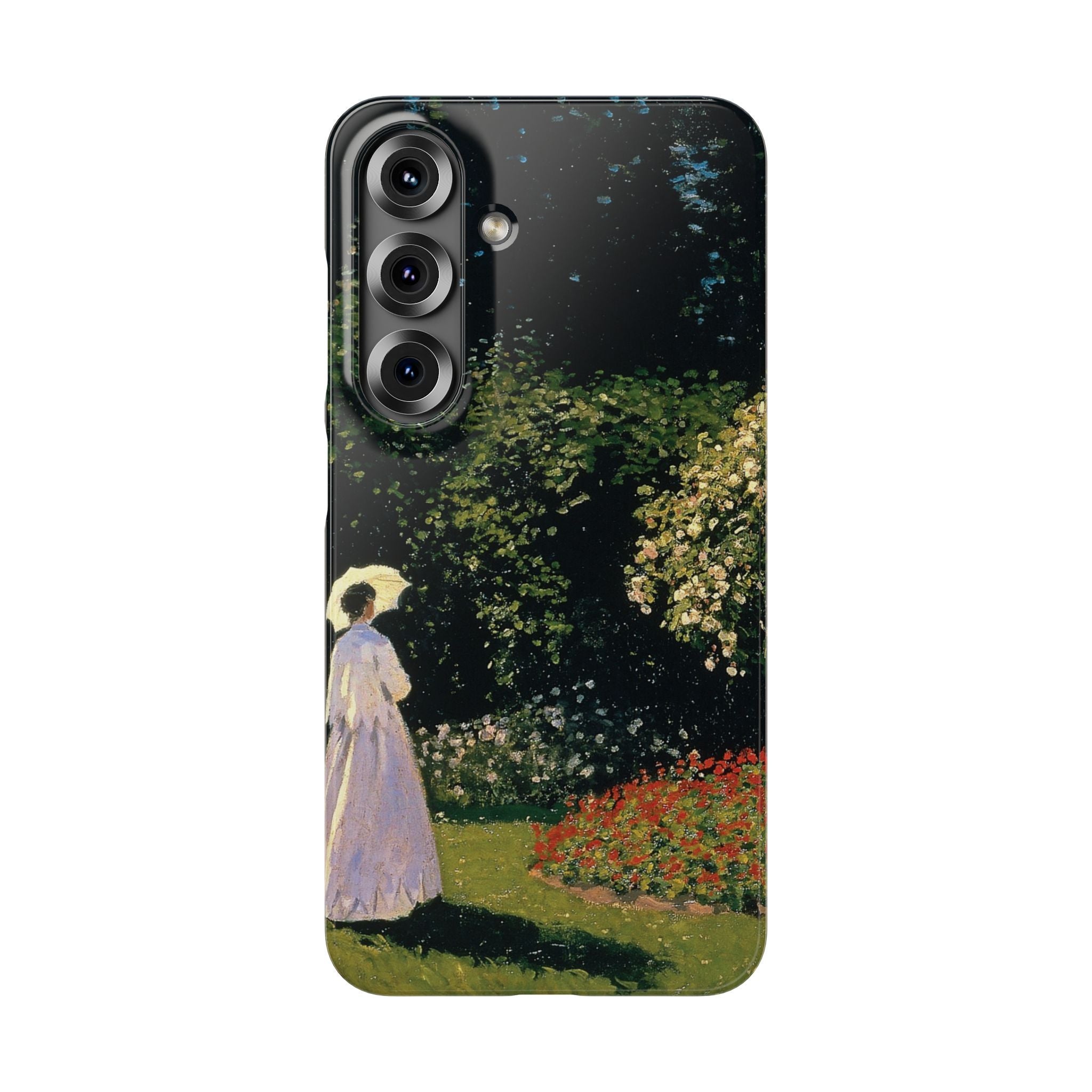 Woman in the Garden by Claude Monet - Samsung Slim Case