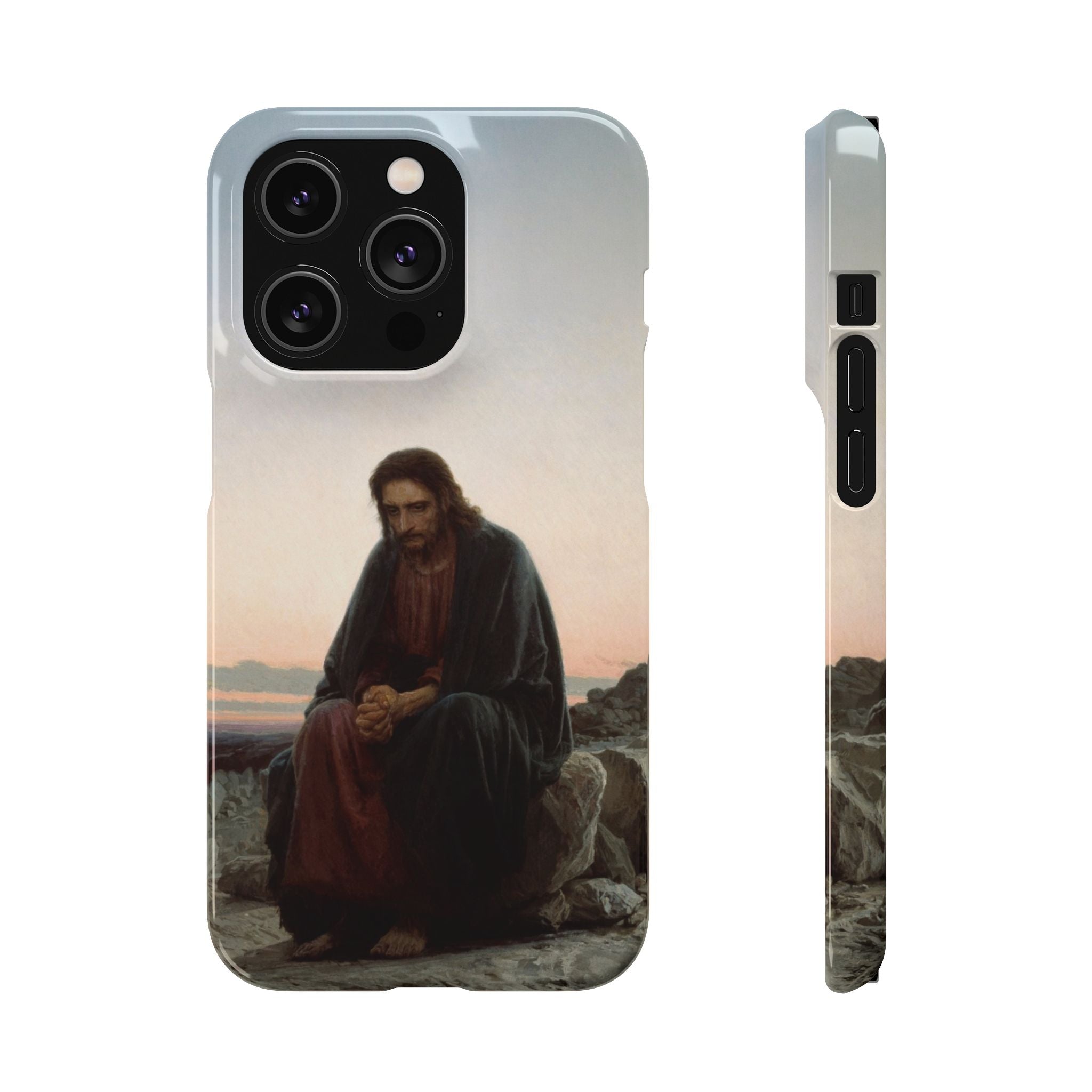 Christ in the Desert by Ivan Kramskoy - iPhone Slim Case