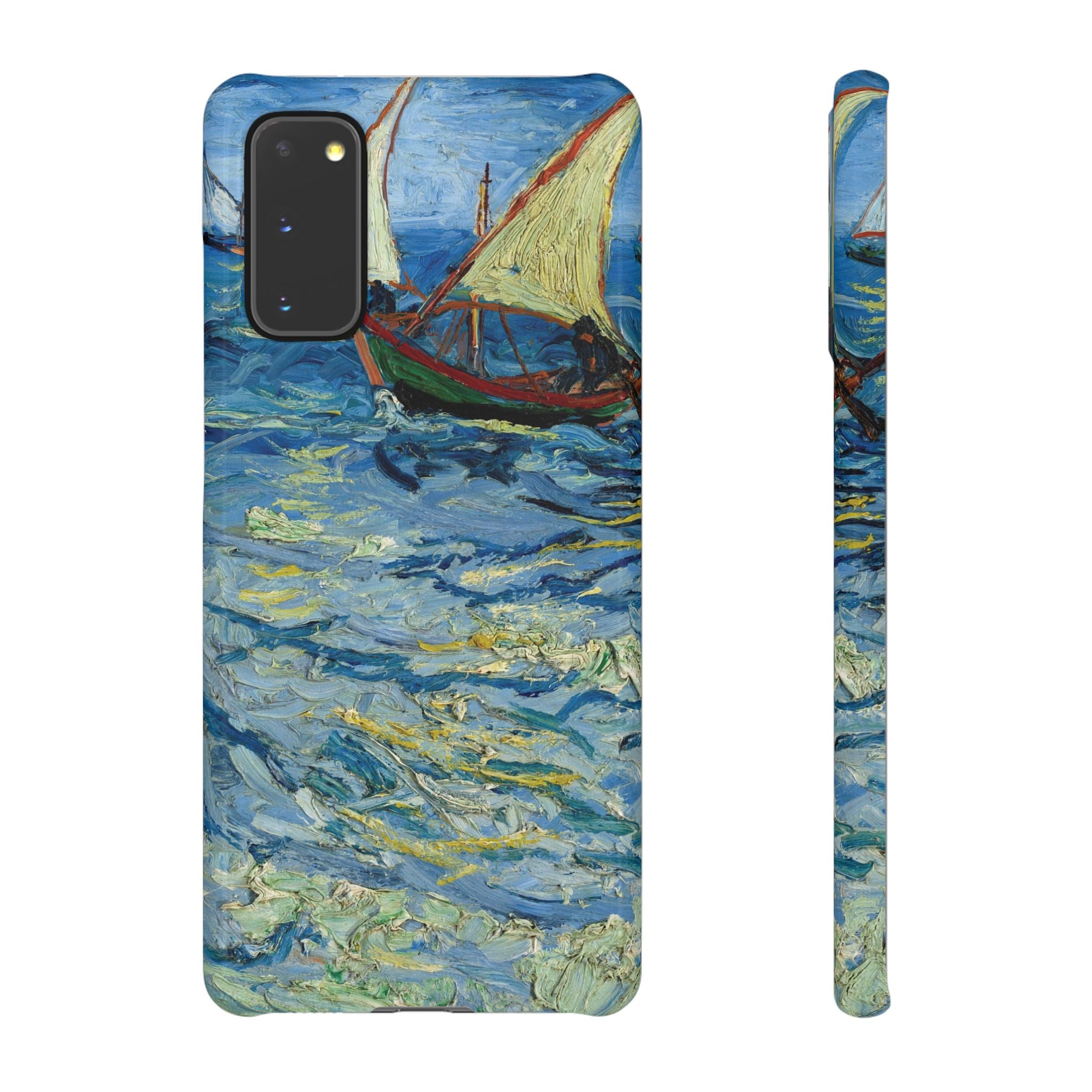 Fishing Boats at Sea by Vincent van Gogh - Samsung Slim Case