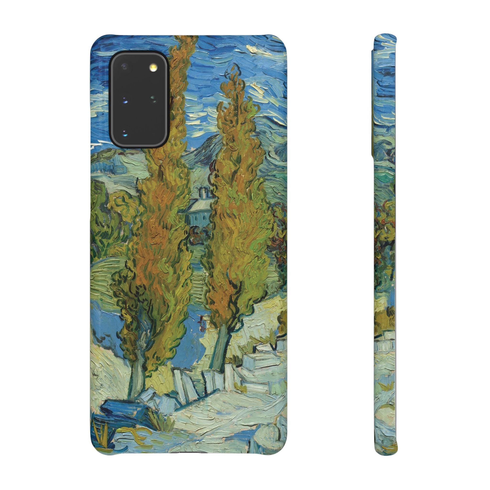 Two Poplars in the Alpilles near Saint-Rémy by Vincent van Gogh - Samsung Slim Case