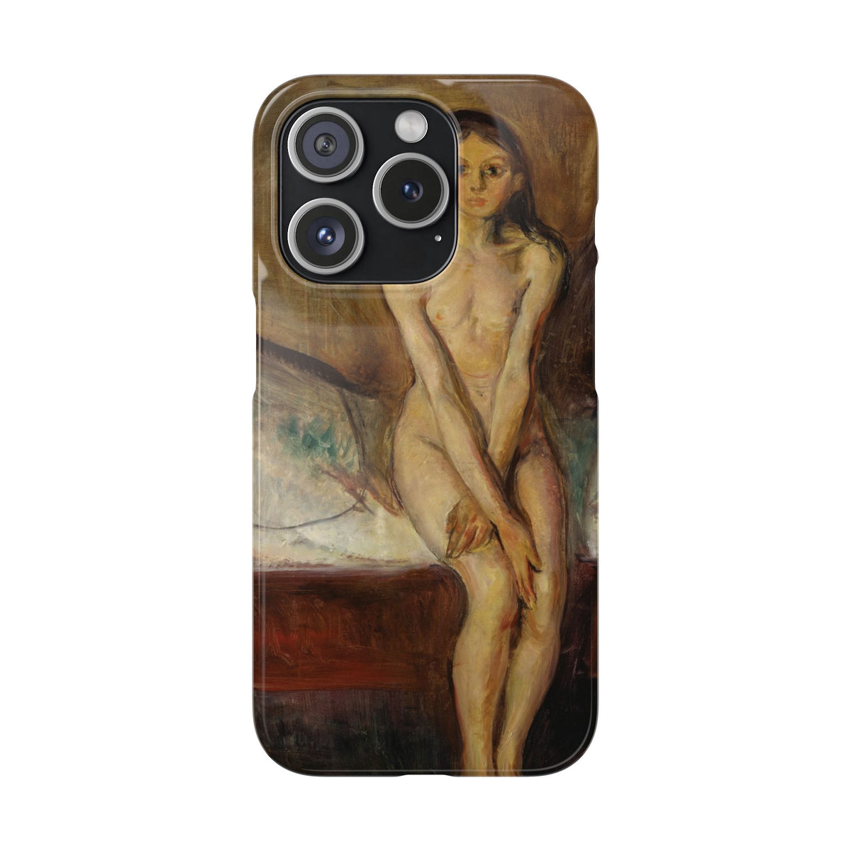 Puberty by Edvard Munch - iPhone Slim Case