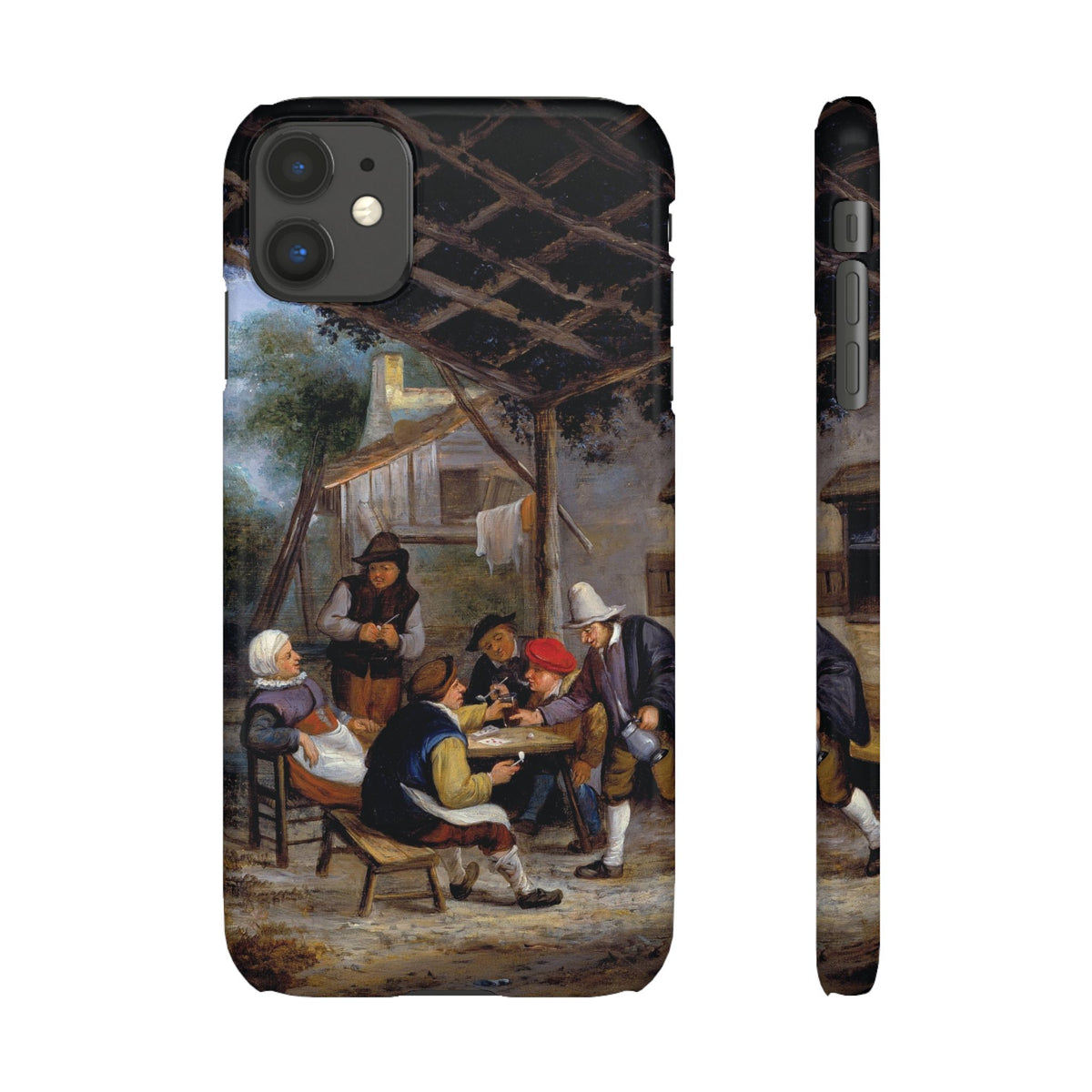 Peasants Drinking by Adriaen van Ostade - iPhone Slim Case