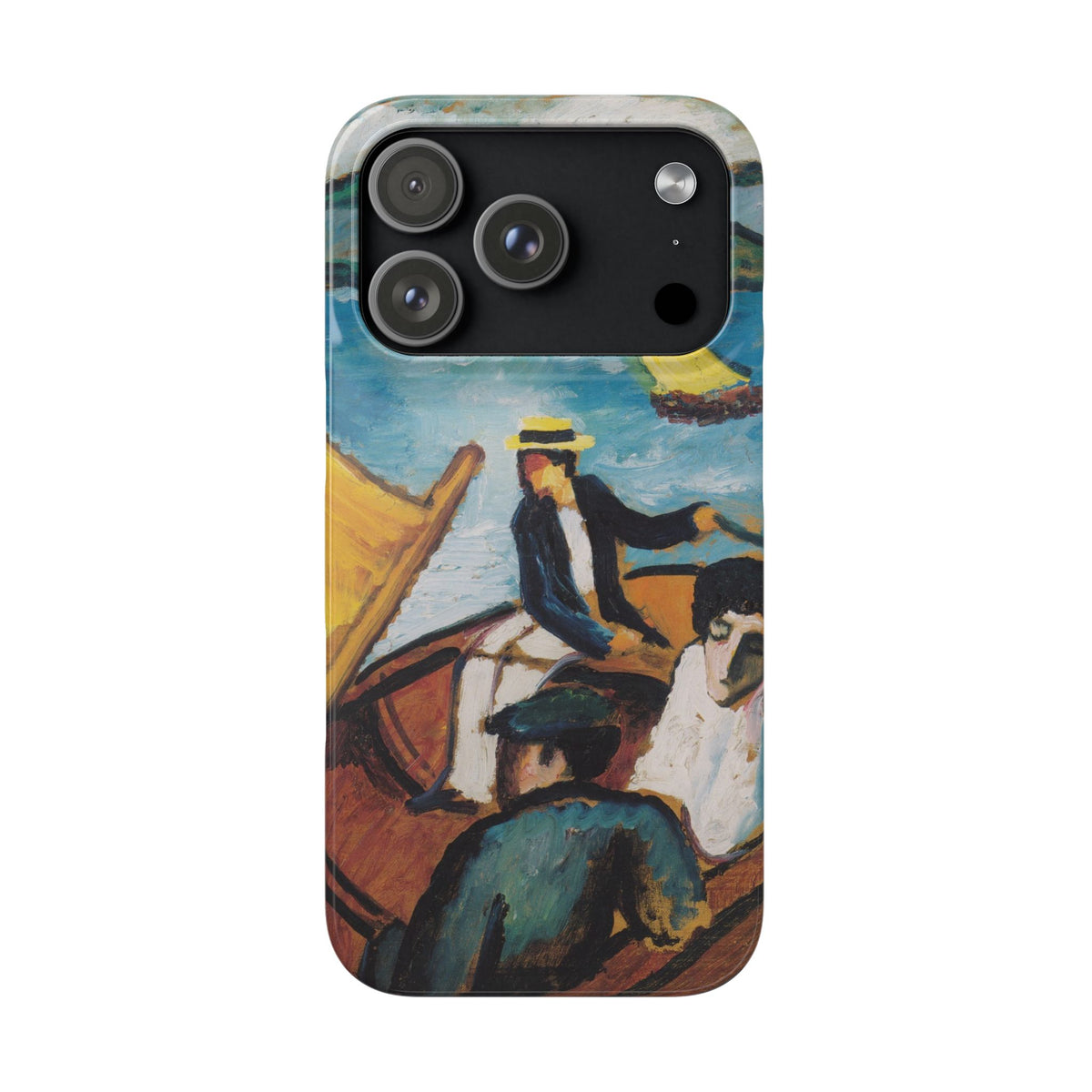 Sailing Boat on the Tegernsee by August Macke - iPhone Slim Case
