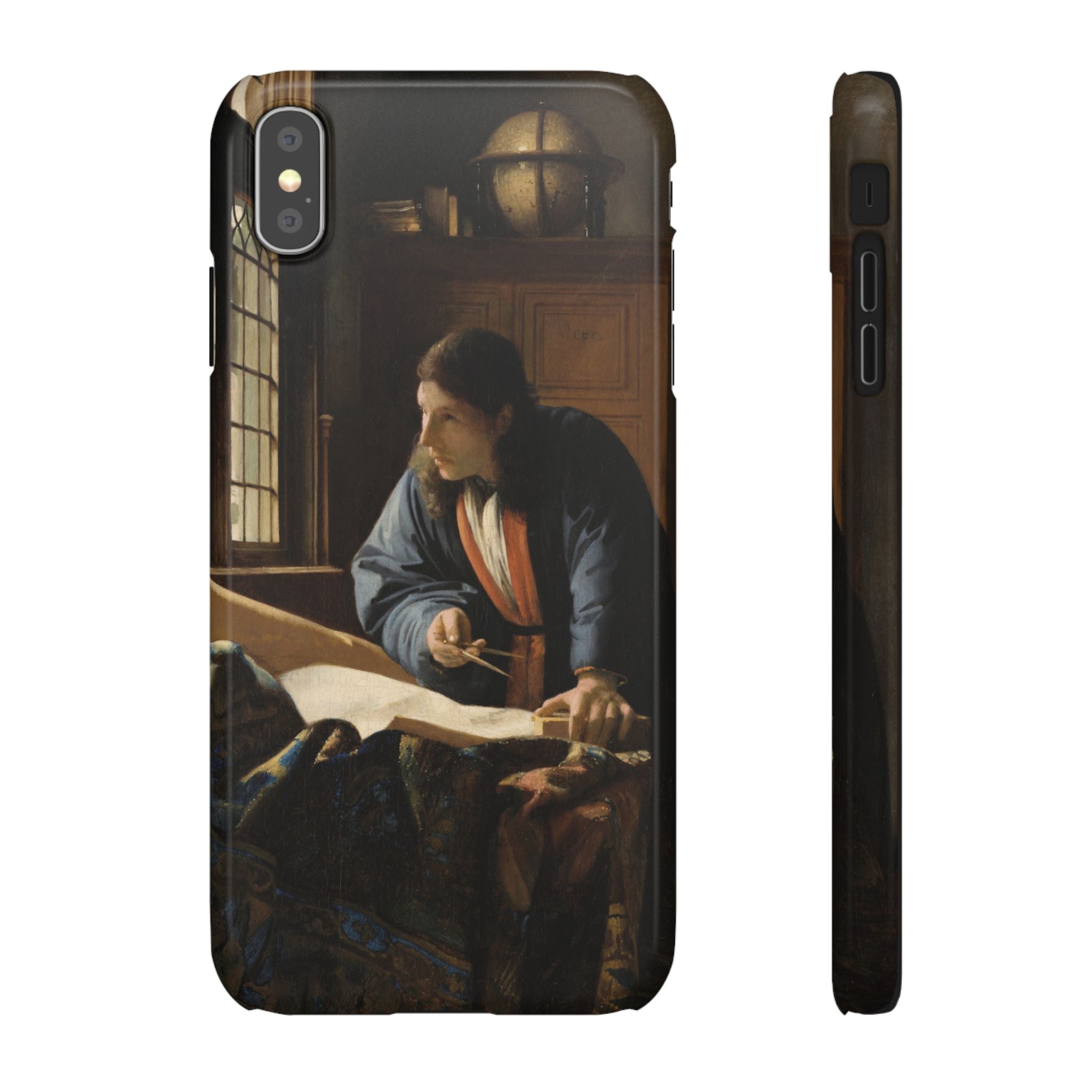 The Geographer by Johannes Vermeer - iPhone Slim Case
