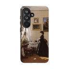 In front of the mirror by Ivan Ivanovich Shishkin - Samsung Tough Case