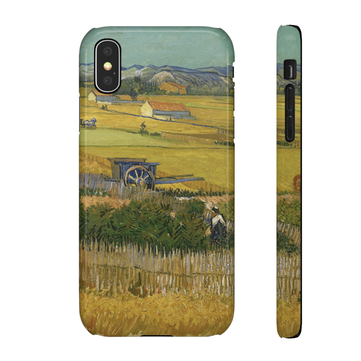 Harvest at La Crau by Vincent van Gogh - iPhone Slim Case