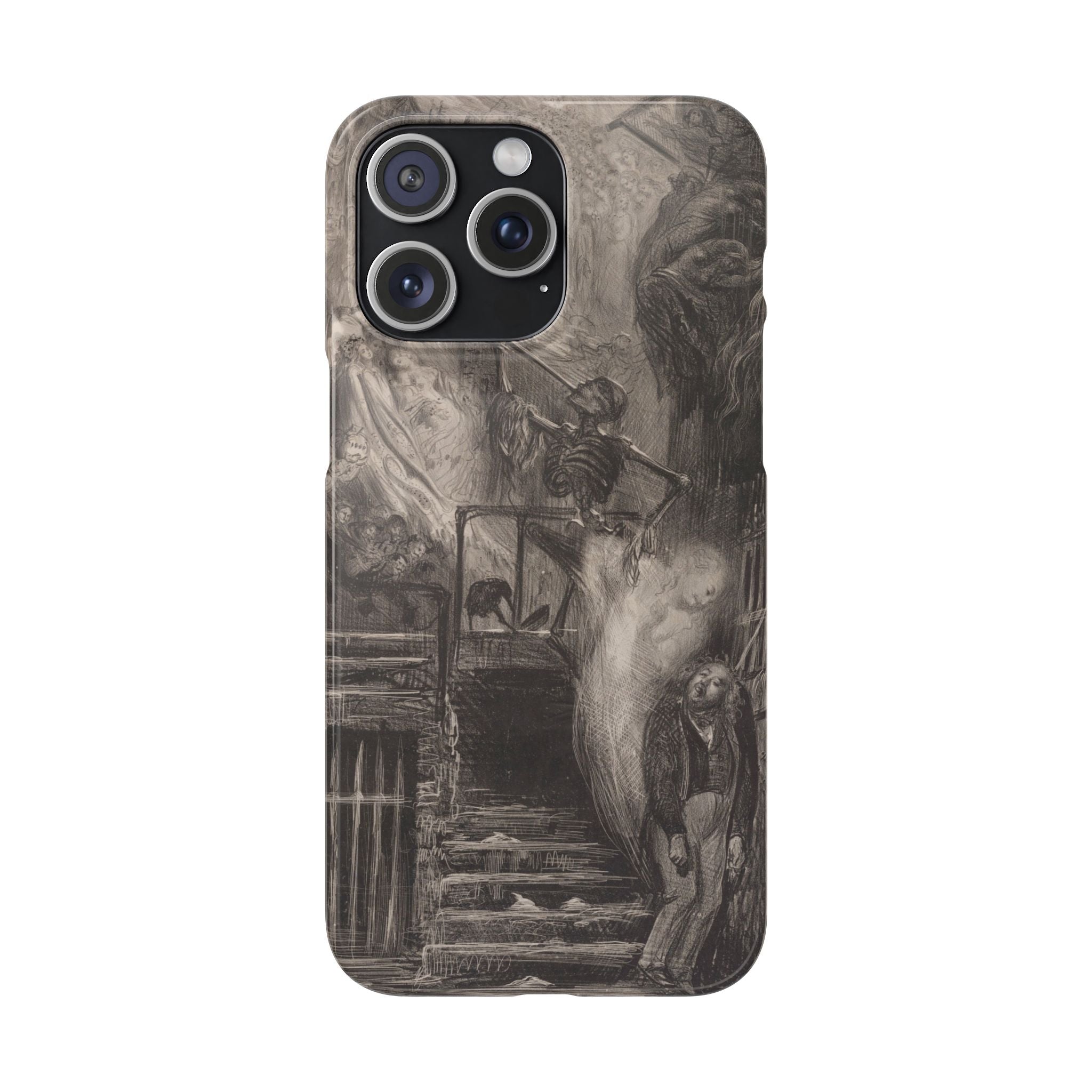 La Rue de la Vieille Lanterne by Gustave Doré - iPhone Slim Case