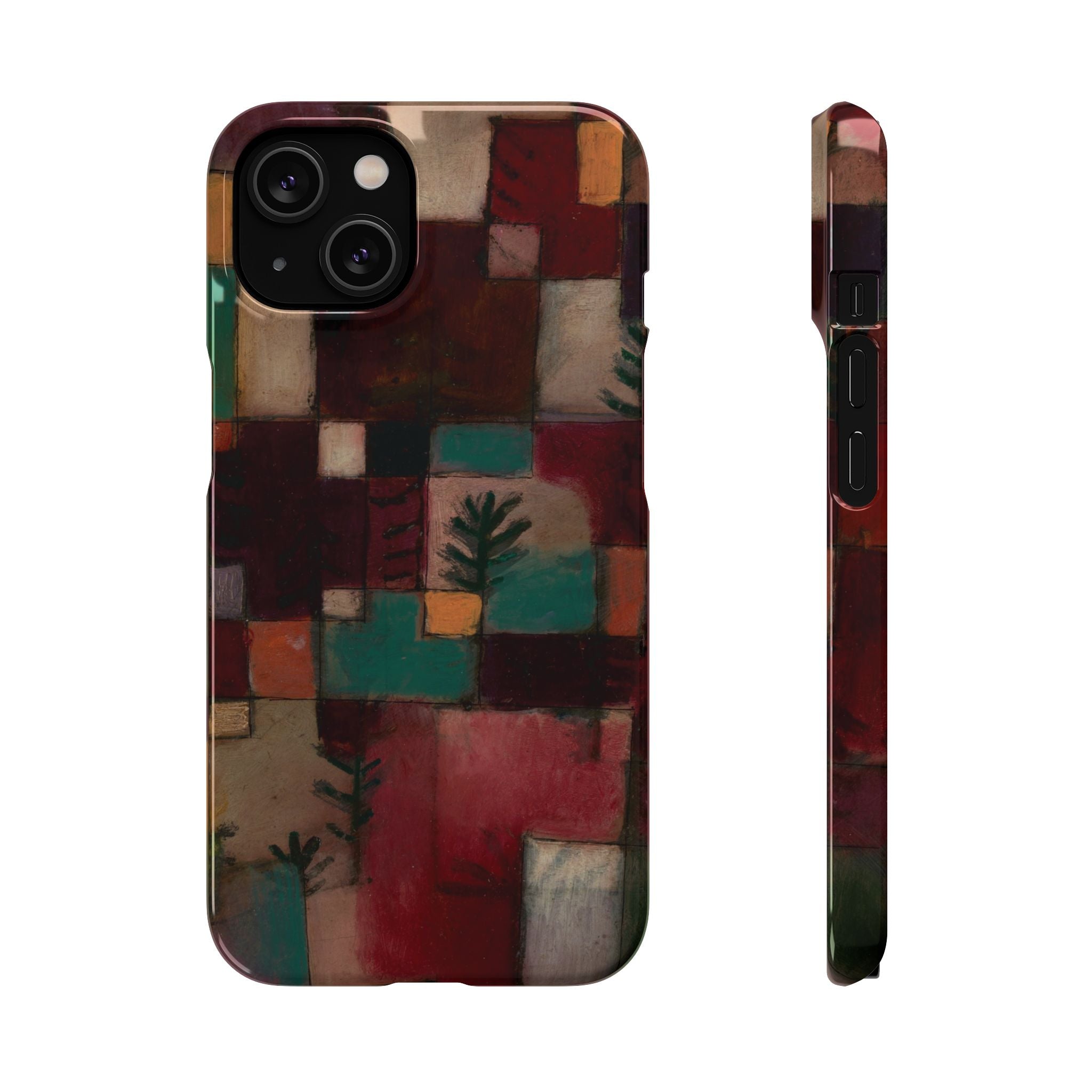 Redgreen and Violet-Yellow Rhythms by Paul Klee - iPhone Slim Case