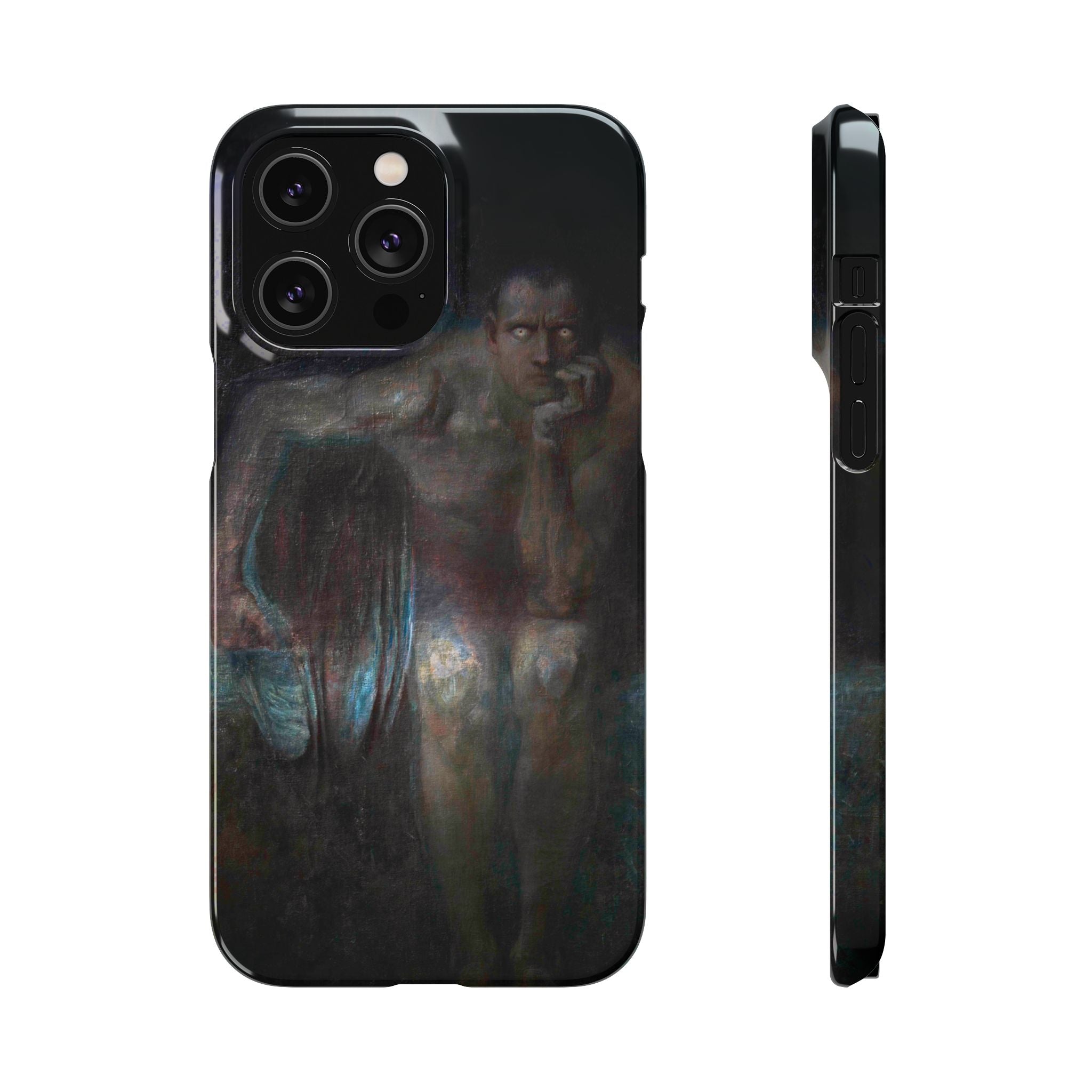 Lucifer by Franz von Stuck - iPhone Slim Case