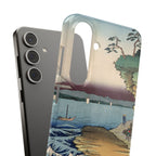The Hota Coast in Awa Province by Utagawa Hiroshige - Samsung Slim Case