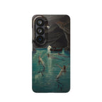 Fisherman and Mermaids in the Blue Grotto on Capri by Hermann Corrodi - Custodia Samsung Slim