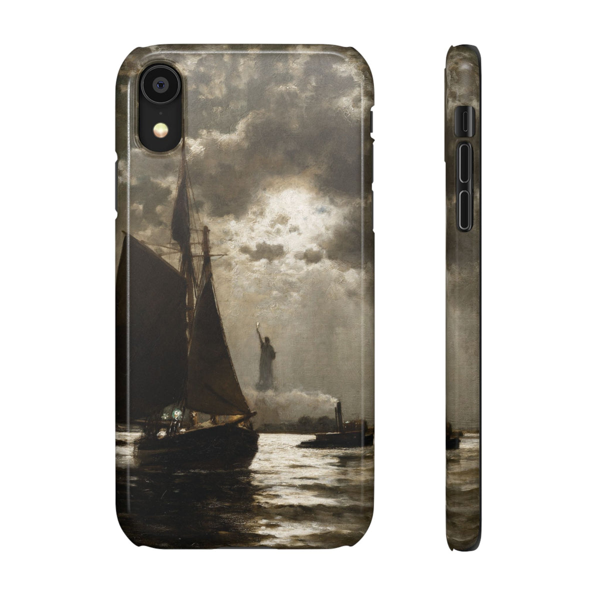 Nightfall over New York Harbor by Edward Moran - iPhone Slim Case