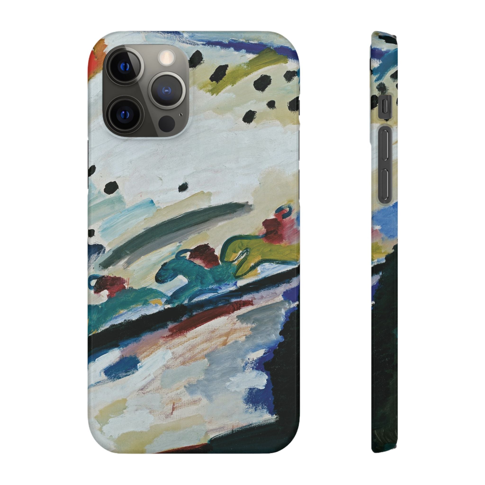 Romantic Landscape by Vasily Kandinsky - iPhone Slim Case