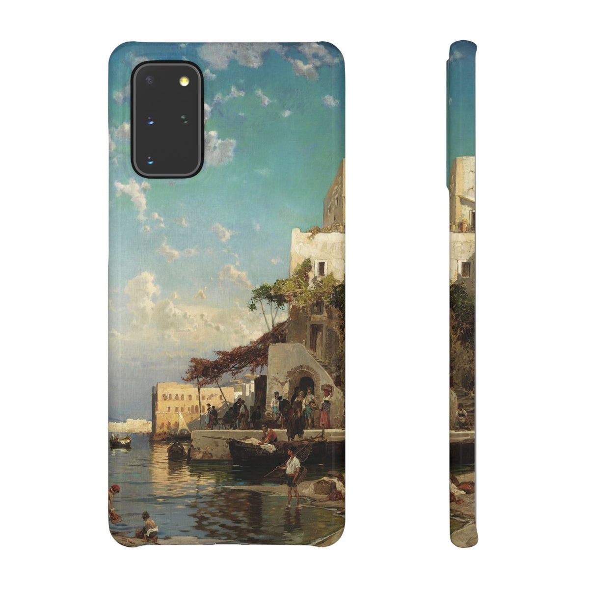 Evening Meeting of the Fishermen by Hermann Corrodi - Samsung Slim Case