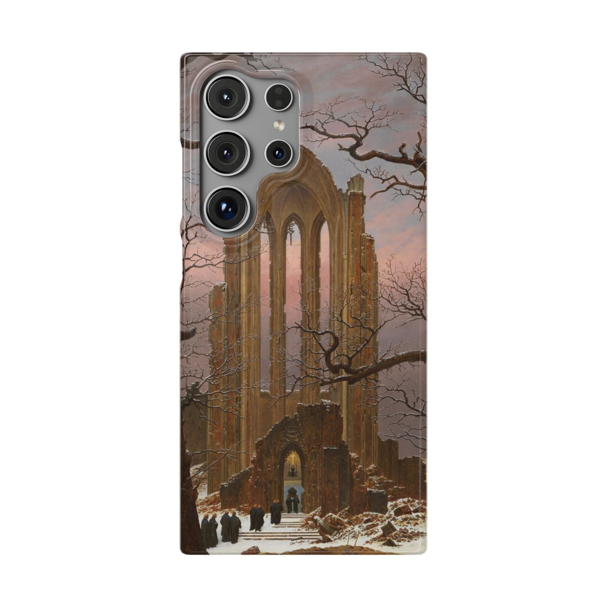 Monastery Graveyard in the Snow by Caspar David Friedrich - Samsung Slim Case