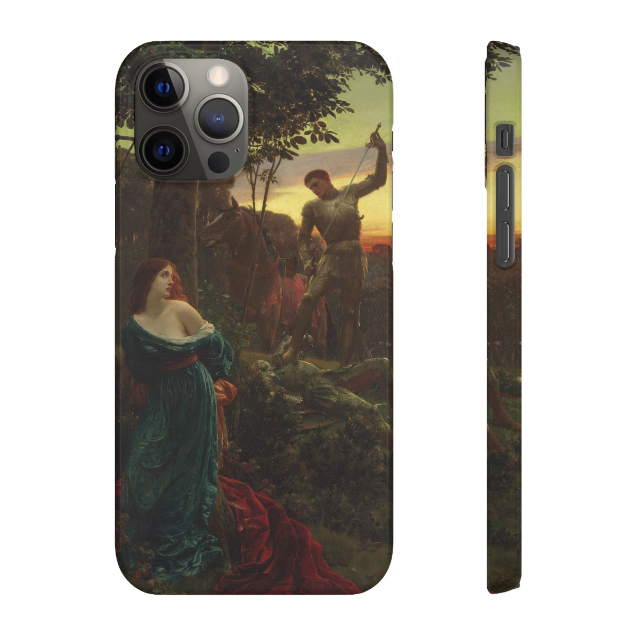 Chivalry by Frank Dicksee - iPhone Slim Case