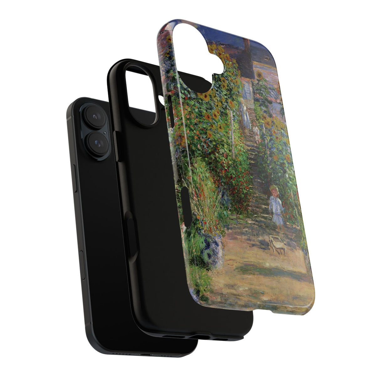 Monets Garden at Vetheuil by Claude Monet - iPhone Tough Case